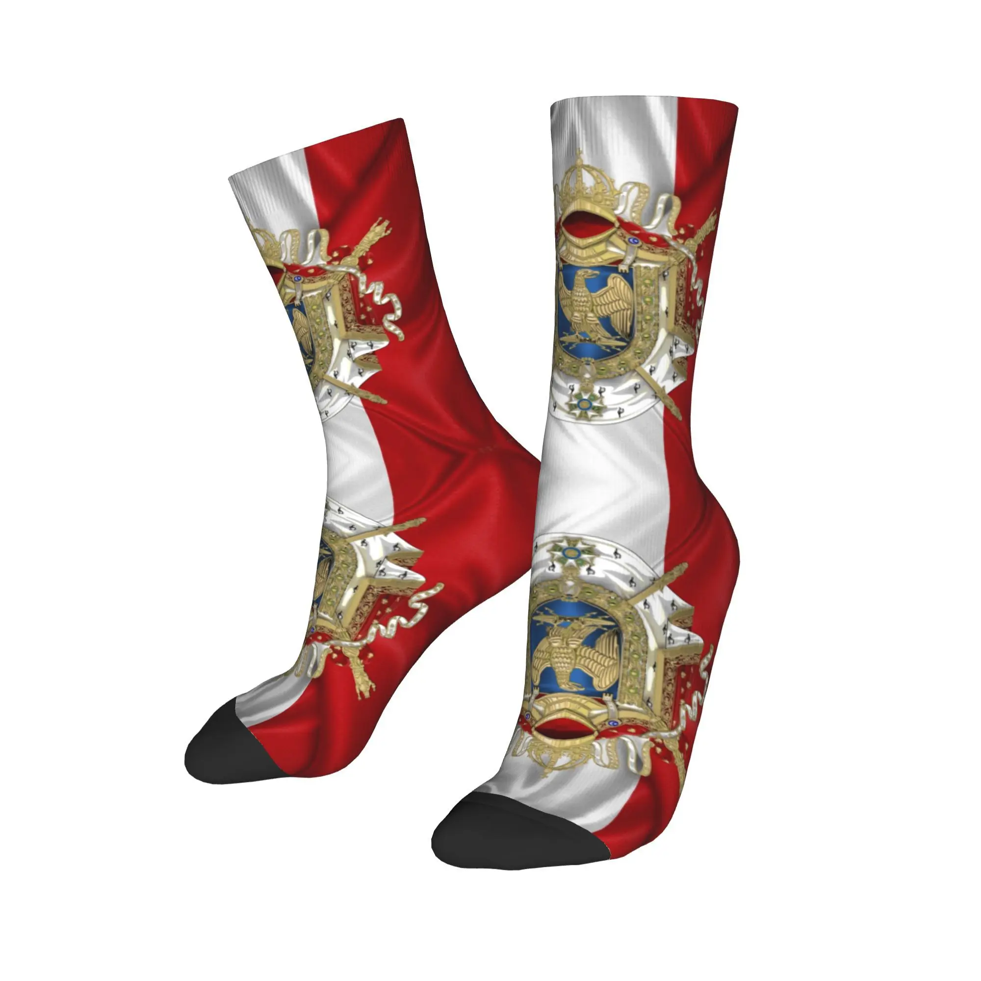 Custom Kawaii Printed Greater Coat of Arms of the First French Empire Socks for Stretchy Summer Winter Flag of France Crew Socks
Custom Kawaii Printed Greater Coat of Arms of the First French Empire Socks for Stretchy Summer Winter Flag of France Crew Socks