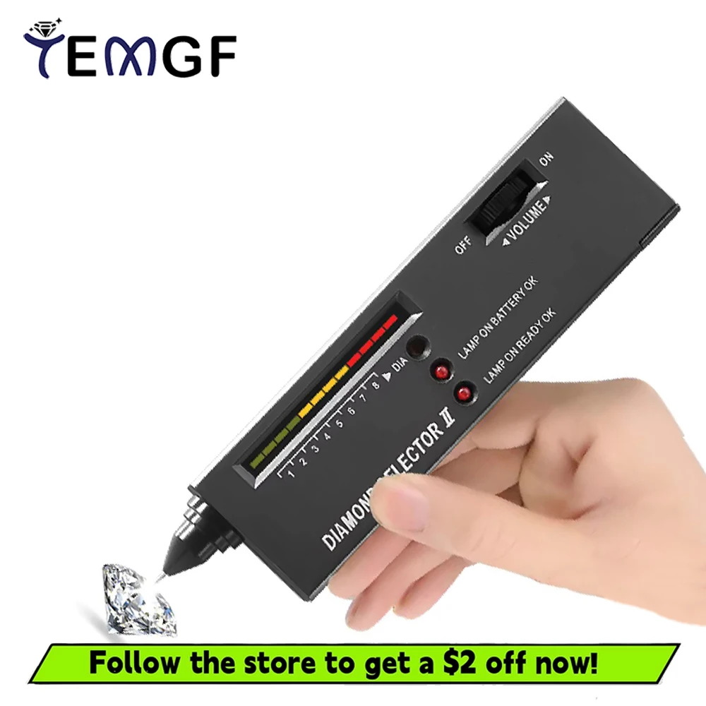 TEMGF Diamond Gems Tester Pen Portable Gemstone Selector Tool LED Indicator Accurate Reliable Jewelry Test Tool
TEMGF Diamond Gems Tester Pen Portable Gemstone Selector Tool LED Indicator Accurate Reliable Jewelry Test Tool