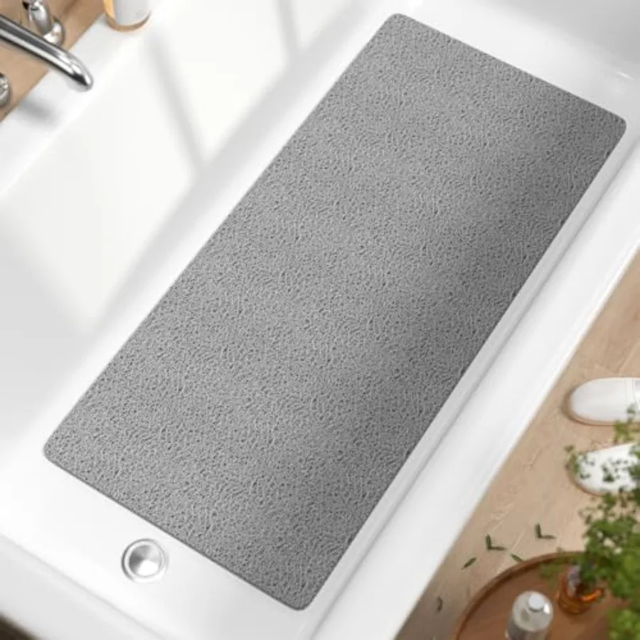 Bathtub Mat Non Slip, 35 x 16 Inch Long Soft PVC Loofah Shower Mat, Bath Mat for Tub Without Suction Cups, Quick Drying Bath Tu
Bathtub Mat Non Slip, 35 x 16 Inch Long Soft PVC Loofah Shower Mat, Bath Mat for Tub Without Suction Cups, Quick Drying Bath Tu
