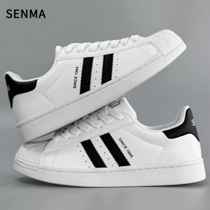 SENMA Men's Women's Sneakers PU Upper Running Shoes Men's Casual White&Black Skateboard Shoes Perfect for Running and as a Gift
SENMA Men's Women's Sneakers PU Upper Running Shoes Men's Casual White&Black Skateboard Shoes Perfect for Running and as a Gift
