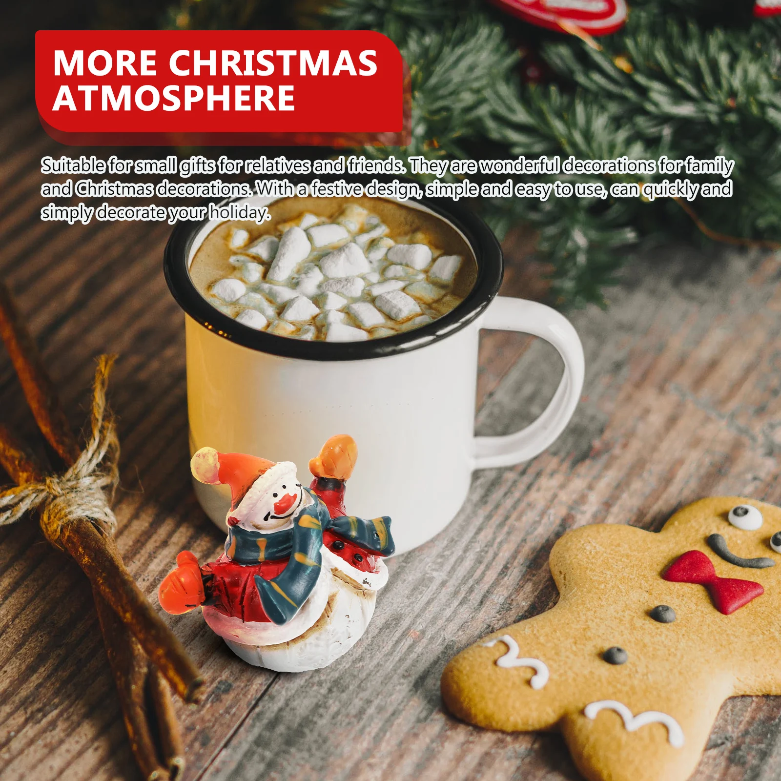 1Pcs Snowman Adornment Premium Resin Home Decor Festive Christmas Ornament for Office Study Holiday Party Unique Small Scene
1Pcs Snowman Adornment Premium Resin Home Decor Festive Christmas Ornament for Office Study Holiday Party Unique Small Scene