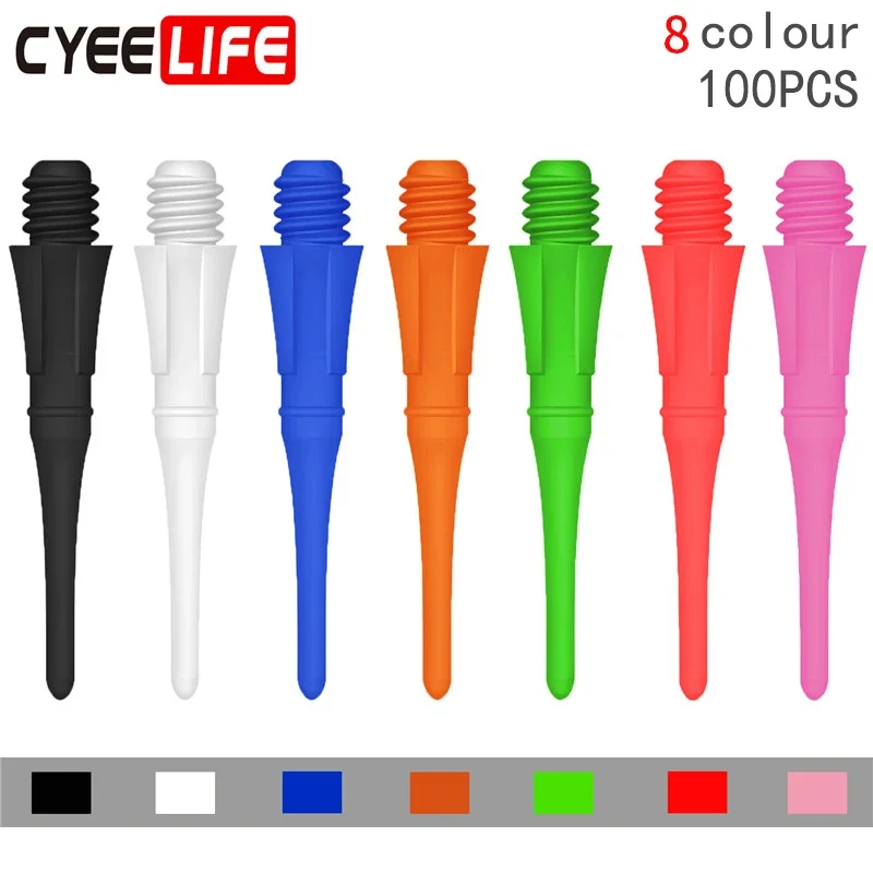 CyeeLife 100PCS Professional Plastic Darts Tips,Replacement Dart Points,8 Colors,CL04Style
CyeeLife 100PCS Professional Plastic Darts Tips,Replacement Dart Points,8 Colors,CL04Style