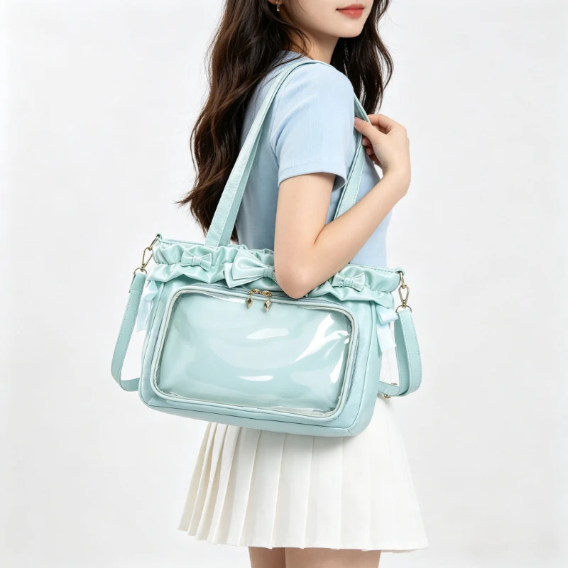 Japanese Style Solid PU Leather Tote Ita Bag, Simple Versatile Crossbody Shoulder Purse for Women, Daily Commute Casual Handbag
Japanese Style Solid PU Leather Tote Ita Bag, Simple Versatile Crossbody Shoulder Purse for Women, Daily Commute Casual Handbag