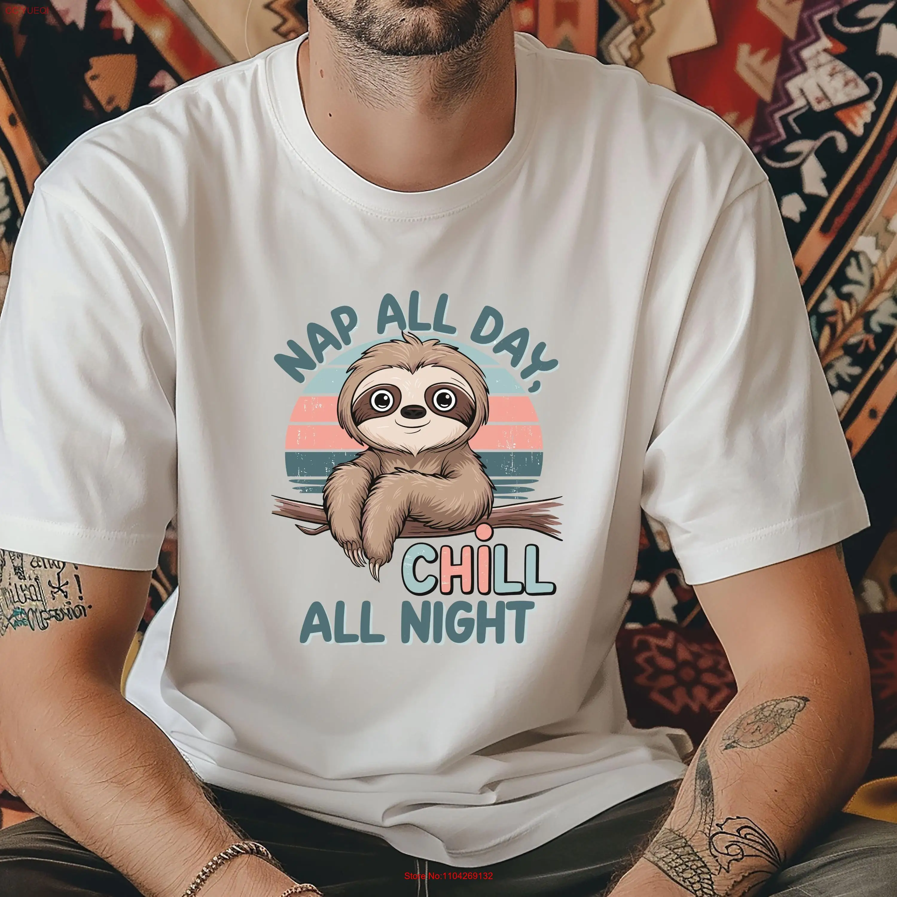 Cute Sloth T Shirt Funny Men's Lover Boys Animal s Kawaii long or short sleeves
Cute Sloth T Shirt Funny Men's Lover Boys Animal s Kawaii long or short sleeves