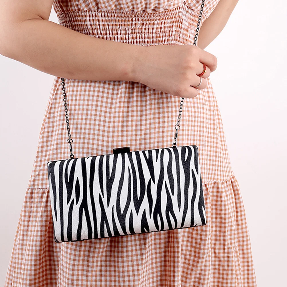 Zebra-stripe Evening Fashion PU Handbag Party Clutch Chain Party Bag Women Pouch Banquet Bag Brush Storage
Zebra-stripe Evening Fashion PU Handbag Party Clutch Chain Party Bag Women Pouch Banquet Bag Brush Storage