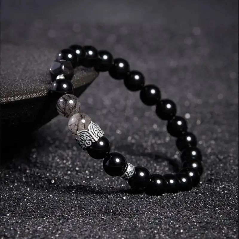 8 мм обсидиан, черный кварц, рутилированный камень, браслет из бисера для мужчин, серебро 925 пробы, простые модные браслеты изменяемого размера, подарок
8 мм обсидиан, черный кварц, рутилированный камень, браслет из бисера для мужчин, серебро 925 пробы, простые модные браслеты изменяемого размера, подарок