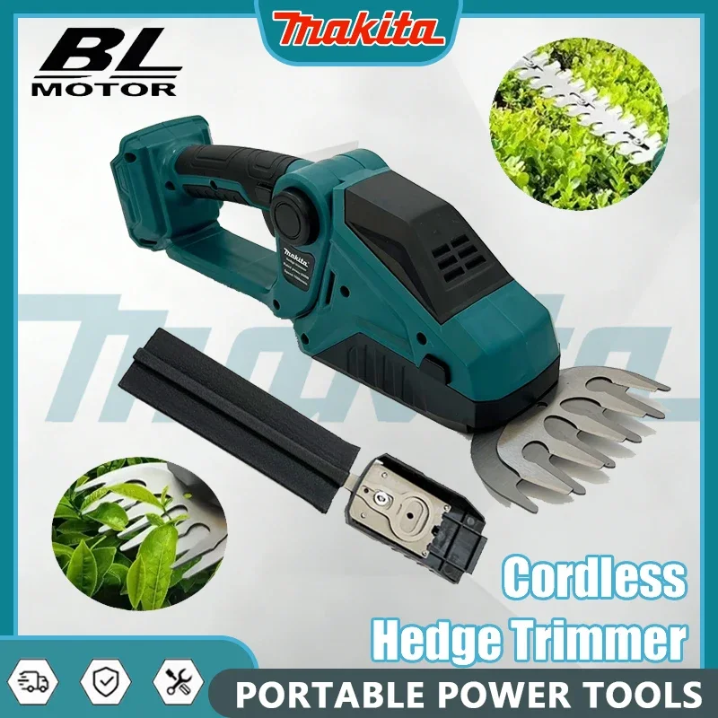 Makita Cordless Hedge Trimmer 2-in-1 Handheld Electric Grass Shears Shrubbery Trimmer for Garden Compatible with 18V Battery
Makita Cordless Hedge Trimmer 2-in-1 Handheld Electric Grass Shears Shrubbery Trimmer for Garden Compatible with 18V Battery