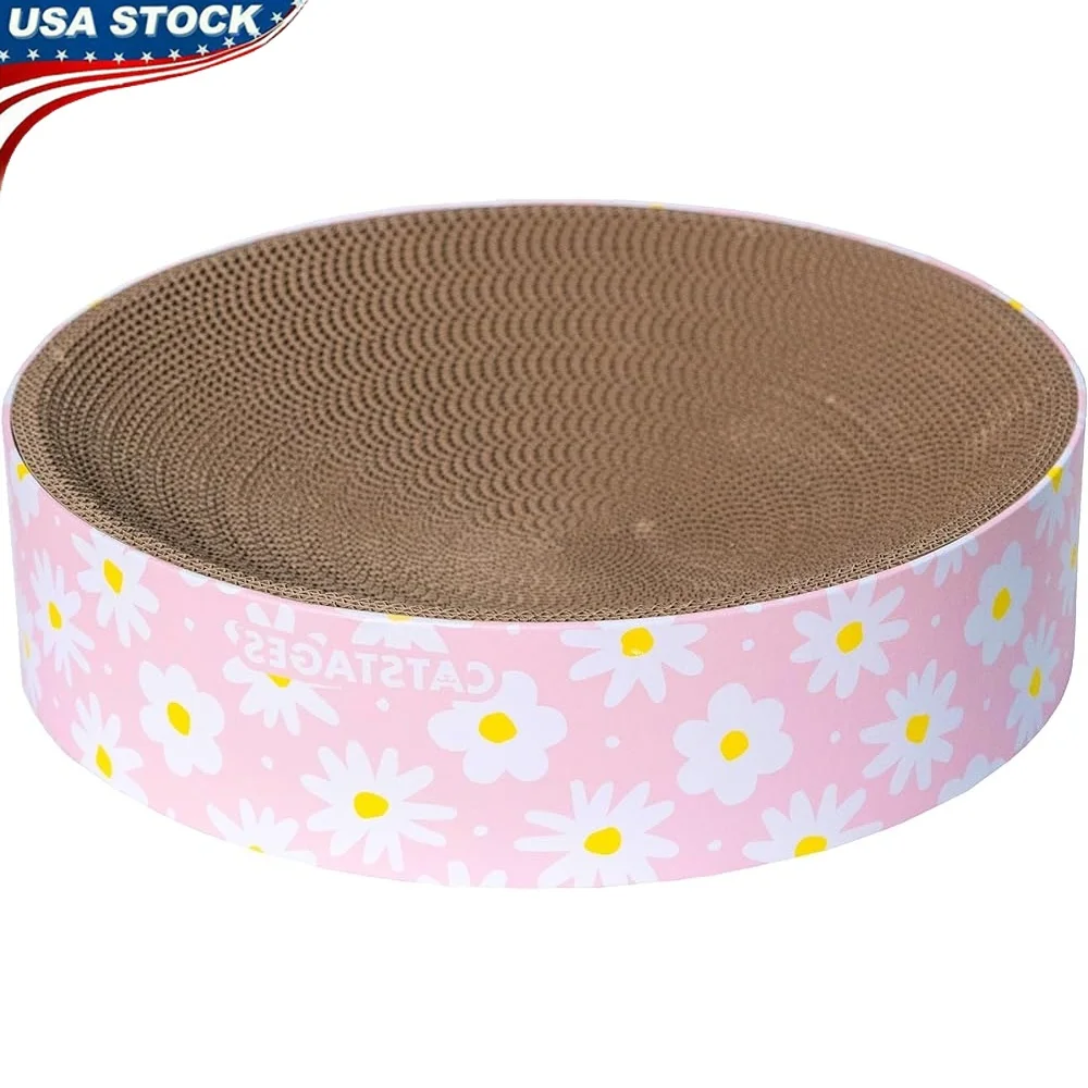 Two-in-One Cat Scratcher Lounger Corrugated Cardboard Scratch Pad Floral Design Indoor Use Durable Nail Trimming Cat Bed
Two-in-One Cat Scratcher Lounger Corrugated Cardboard Scratch Pad Floral Design Indoor Use Durable Nail Trimming Cat Bed