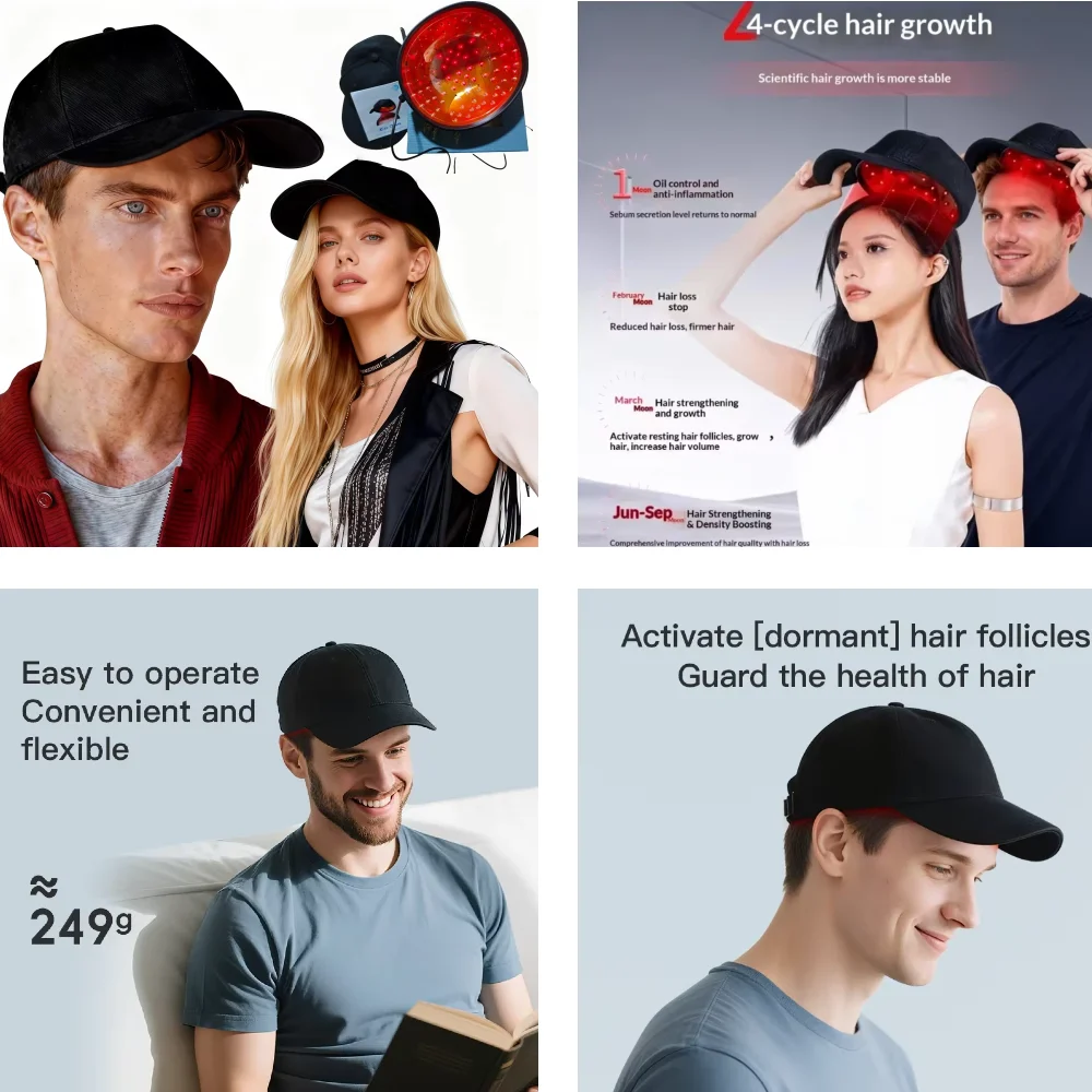 For Thinning Hair and Baldness, 650nm LLLT Laser Hair Growth Cap, Low Level Laser Therapy Treatment Device for Effective Regrowt
For Thinning Hair and Baldness, 650nm LLLT Laser Hair Growth Cap, Low Level Laser Therapy Treatment Device for Effective Regrowt