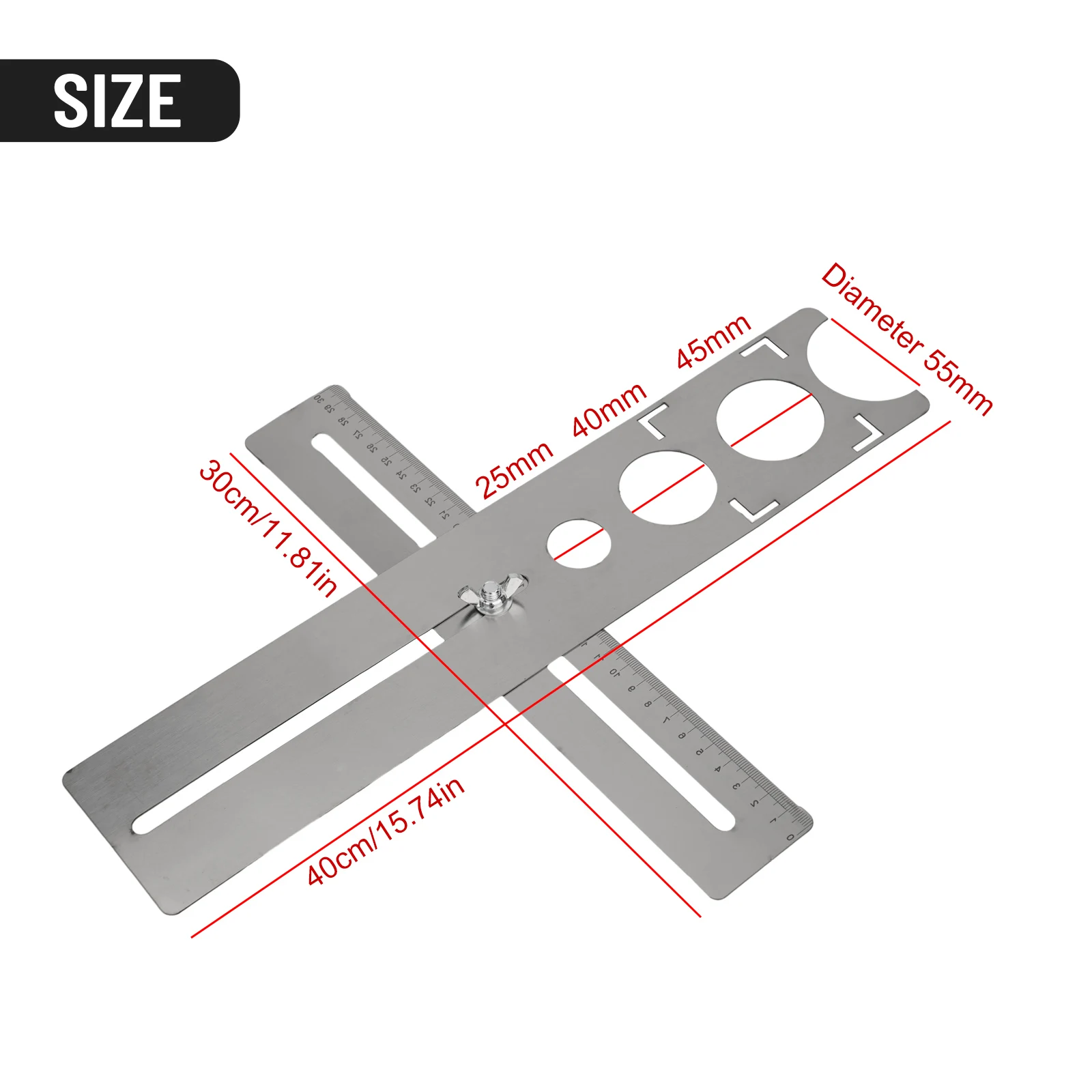 Decorated Work Multifunction Ruler Efficient Stainless Steel Ceramic Tile Hole Locator Ruler for Easy Drilling
Decorated Work Multifunction Ruler Efficient Stainless Steel Ceramic Tile Hole Locator Ruler for Easy Drilling