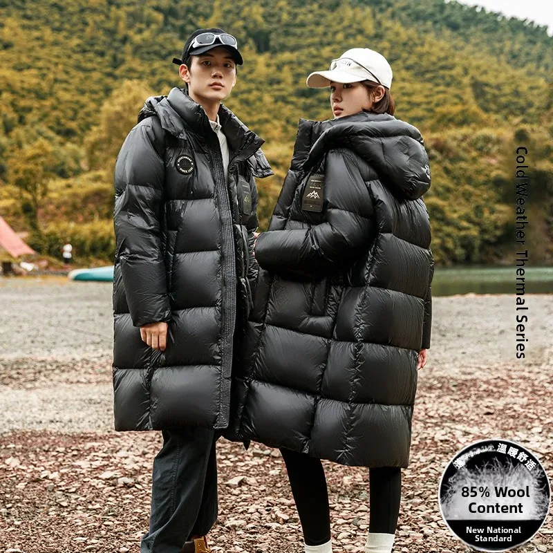 Couple's Bla Gold down Jaet Winter 2025 Hooded Mid-Length Thiened Outdoor Warm Coat Men's Women's Outdoor Sports Campin...
Couple's Bla Gold down Jaet Winter 2025 Hooded Mid-Length Thiened Outdoor Warm Coat Men's Women's Outdoor Sports Campin...