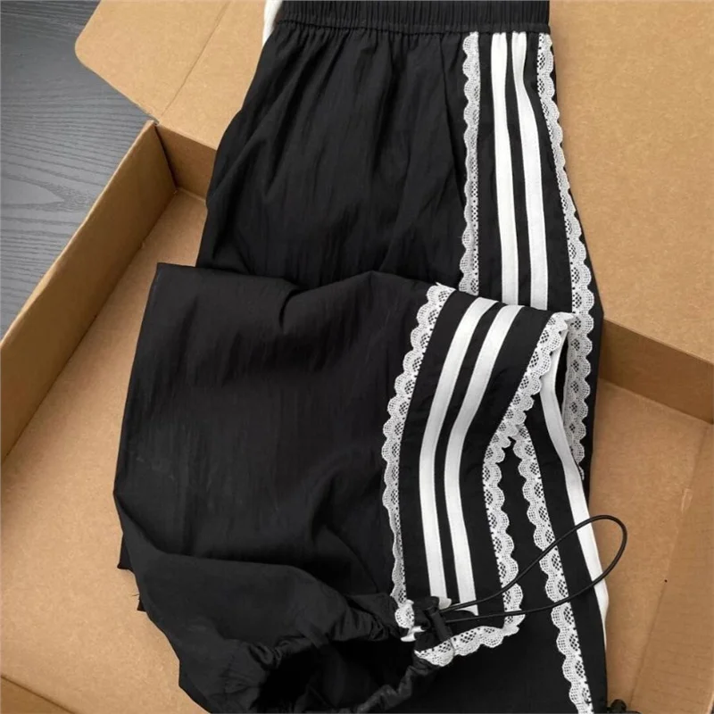 Легкие дышащие повседневные брюки с кружевной отделкой, женские длинные брюки с высокой талией, новые летние утягивающие широкие брюки
Легкие дышащие повседневные брюки с кружевной отделкой, женские длинные брюки с высокой талией, новые летние утягивающие широкие брюки