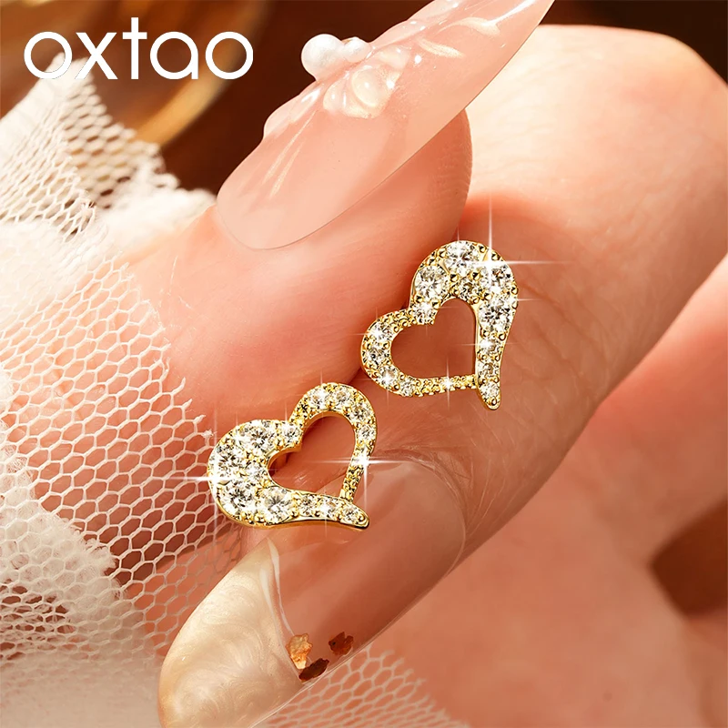 OXTAO Moissanite Heart Stud Earrings with Certified 14K Gold Filled Cut Piercing Earrings Accessories Jewelry Gifts for Women
OXTAO Moissanite Heart Stud Earrings with Certified 14K Gold Filled Cut Piercing Earrings Accessories Jewelry Gifts for Women