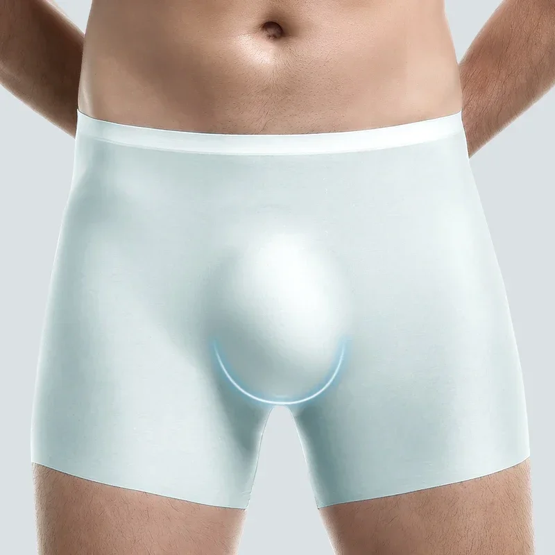 3-Pack of Men's Underwear, Men's 3D Molded Ice Silk Boxer Briefs, Seamless Thin Boxer Briefs, Extended Sports Summer Shorts
3-Pack of Men's Underwear, Men's 3D Molded Ice Silk Boxer Briefs, Seamless Thin Boxer Briefs, Extended Sports Summer Shorts