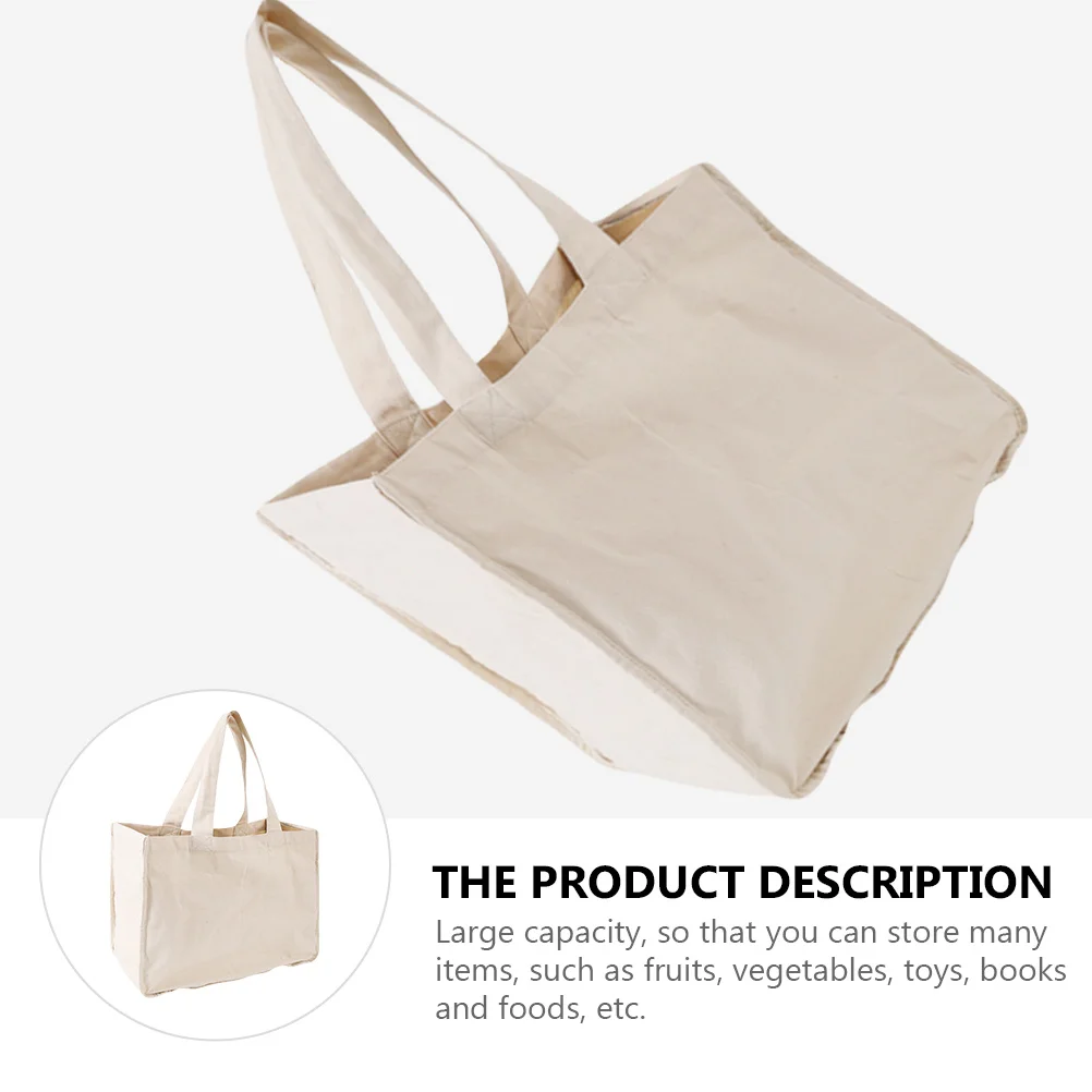 1Pcs Cotton Reusable Grocery Bag Large Capacity Canvas Shopping Handbag Portable Tote for Market Travel Beach Canvas Grocery Bag
1Pcs Cotton Reusable Grocery Bag Large Capacity Canvas Shopping Handbag Portable Tote for Market Travel Beach Canvas Grocery Bag
