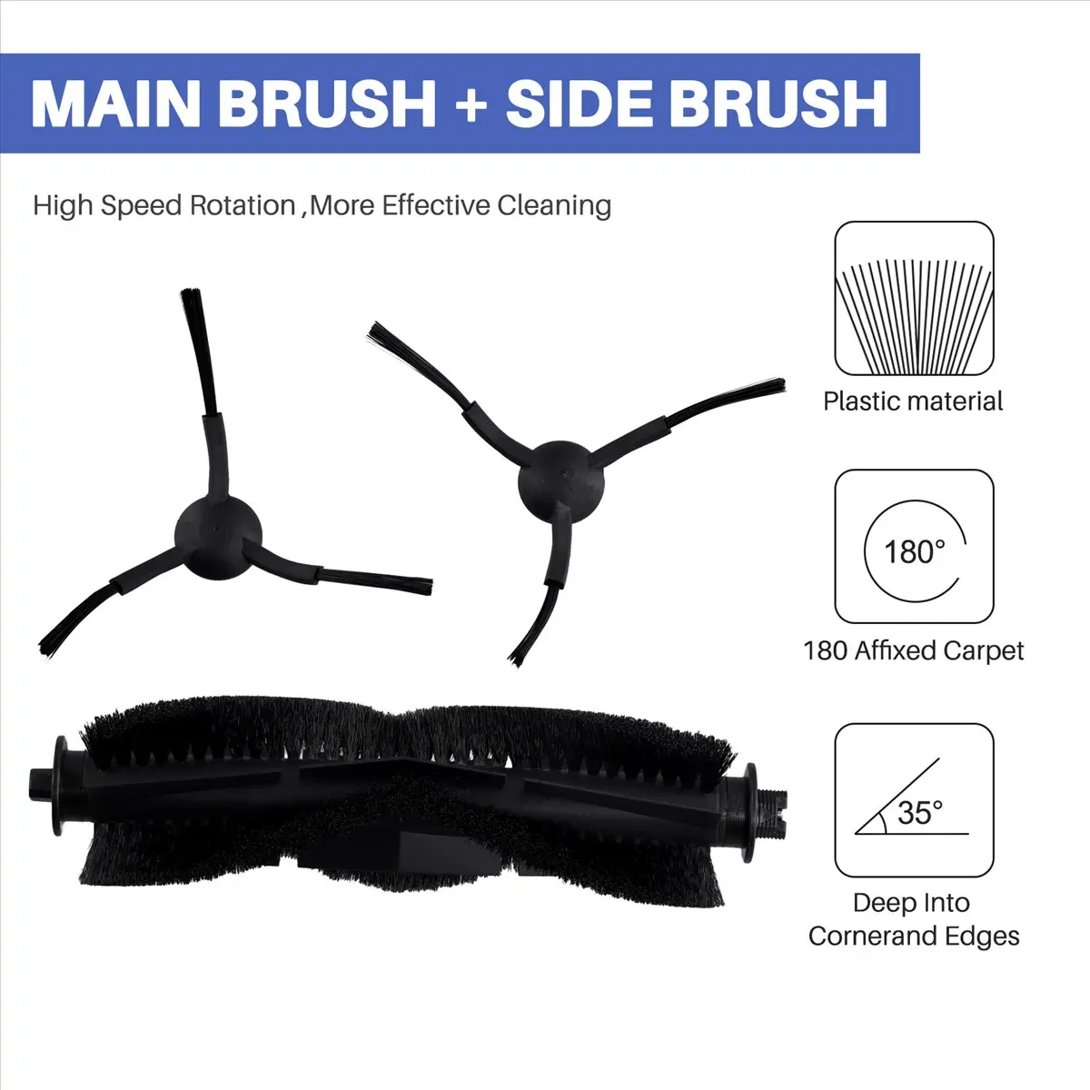 (A61K) For ILife T10s / Aonus I8 Robot Vacuum Replacement Main Roller Side Brush Hepa Filter Mop Cloth Dust Bag Accessories
(A61K) For ILife T10s / Aonus I8 Robot Vacuum Replacement Main Roller Side Brush Hepa Filter Mop Cloth Dust Bag Accessories