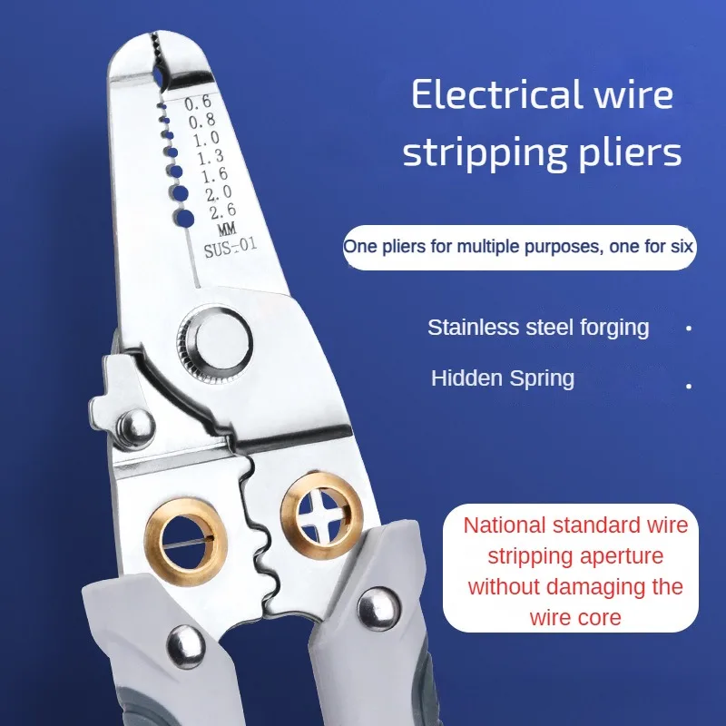 Professional Electrician Wire Stripping Pliers Multifunction Cable Winding Pincer Wire Cutter Multi Cable Stripper Hand Tools
Professional Electrician Wire Stripping Pliers Multifunction Cable Winding Pincer Wire Cutter Multi Cable Stripper Hand Tools