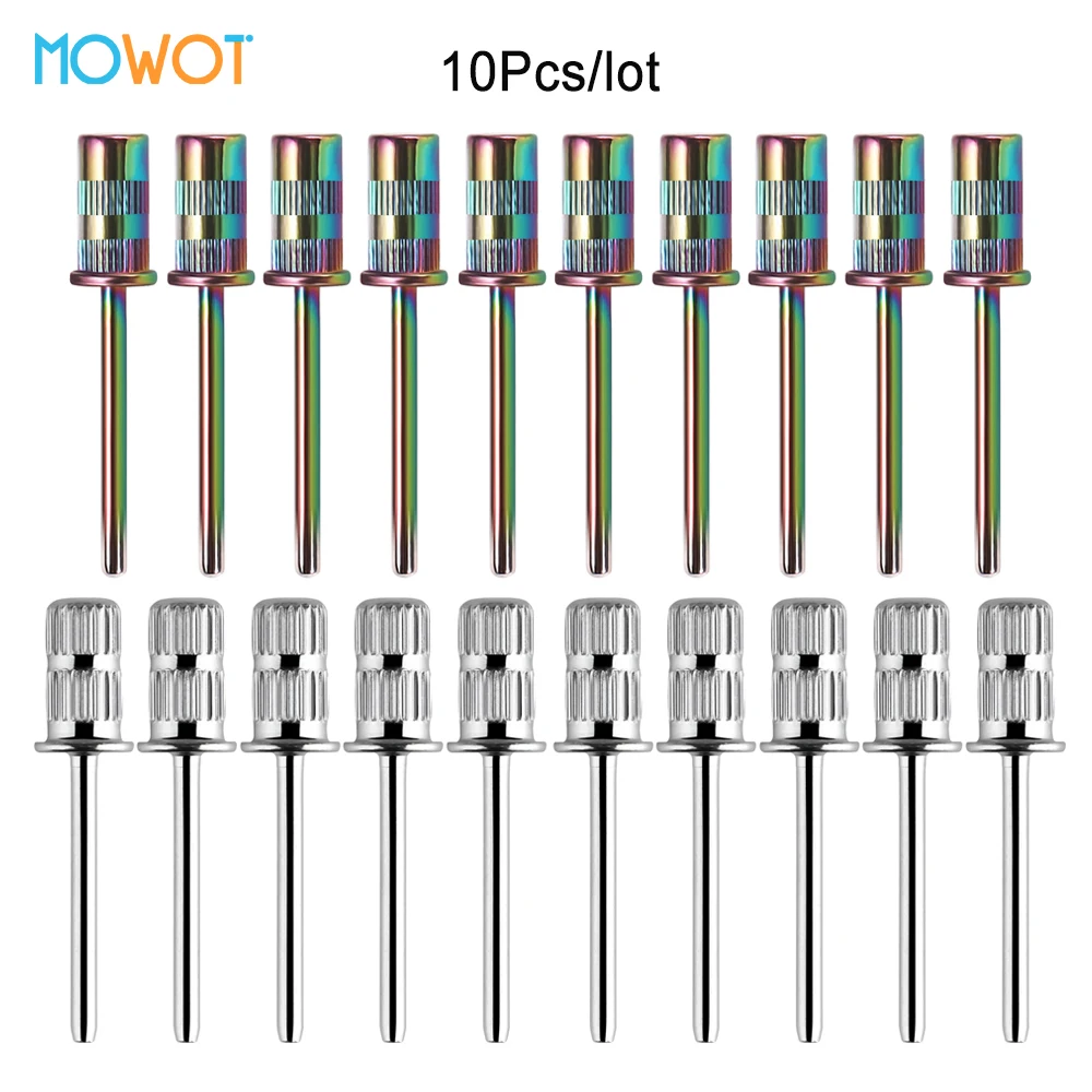 MOWOT 10pcs/lot Nail Drill Bits Mandrel Electric 3/32'' Nail Sanding Bands Nail Drill Shaft for Manicure Pedicure Accessories
MOWOT 10pcs/lot Nail Drill Bits Mandrel Electric 3/32'' Nail Sanding Bands Nail Drill Shaft for Manicure Pedicure Accessories
