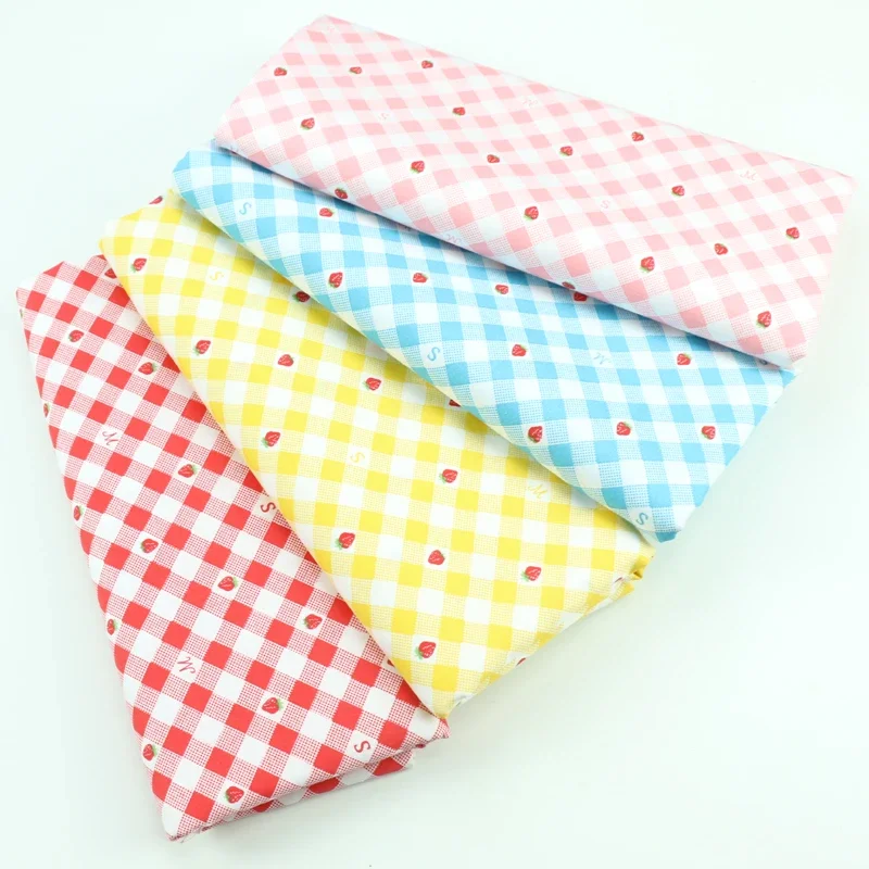 160x50cm Cartoon Strawberry Plaid Printing Chaoyang Plaid AB Pure Cotton Toddler Quilt Cover Bed Sheet Cotton Twill Fabric
160x50cm Cartoon Strawberry Plaid Printing Chaoyang Plaid AB Pure Cotton Toddler Quilt Cover Bed Sheet Cotton Twill Fabric