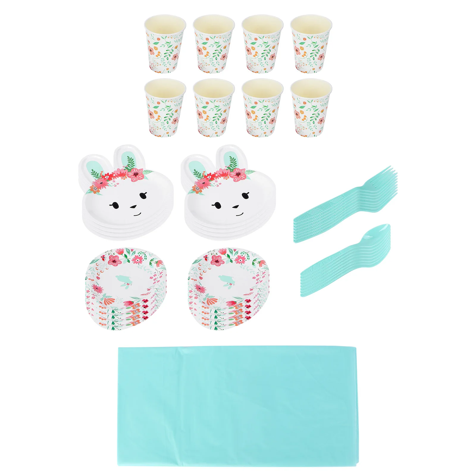 8-Piece Party Decoration Set Rabbit Pattern Paper Tableware Disposable Dinnerware Eco-Friendly Picnic Supplies Safe Gathering
8-Piece Party Decoration Set Rabbit Pattern Paper Tableware Disposable Dinnerware Eco-Friendly Picnic Supplies Safe Gathering
