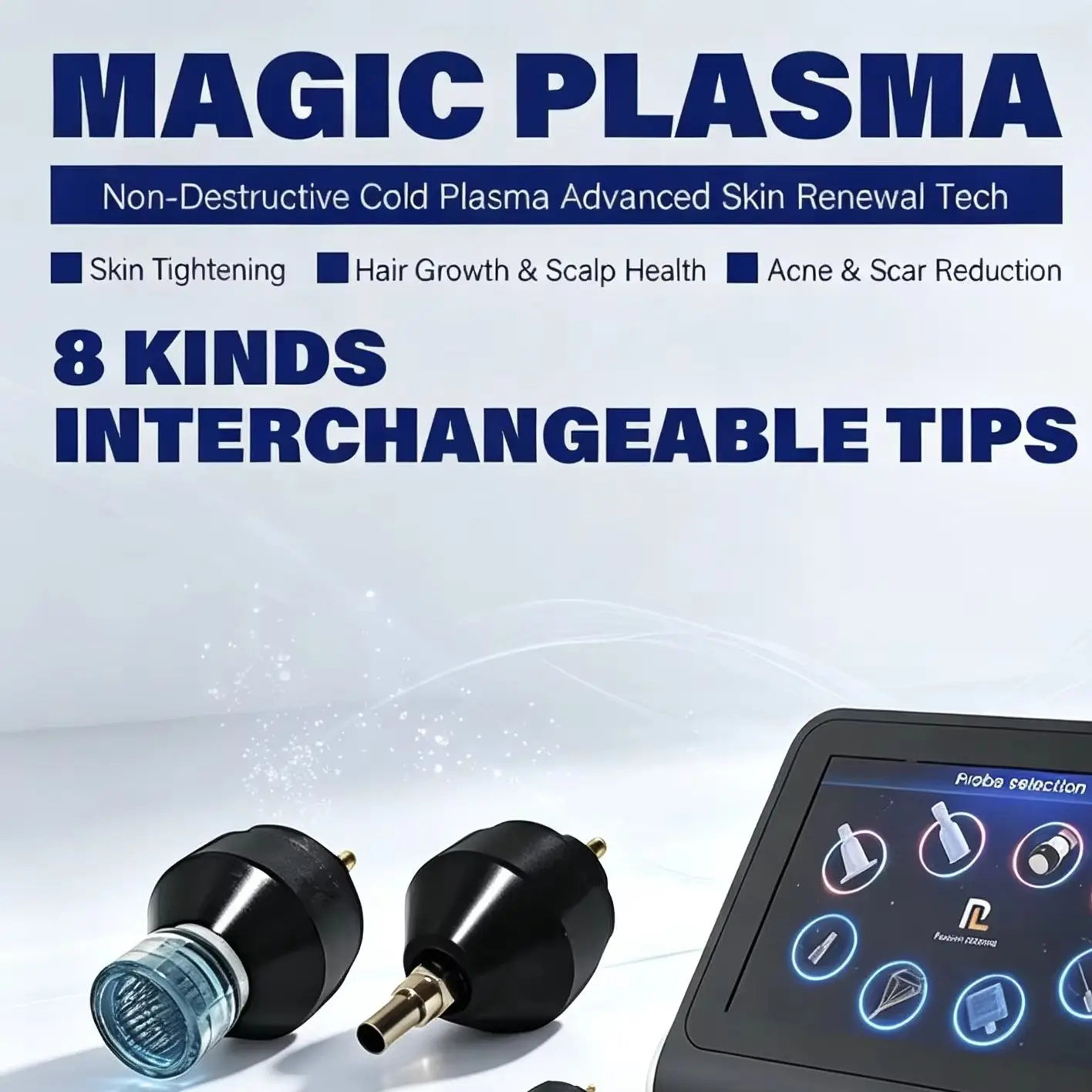 Newest 8-in-1 Fusion Plasma Scalp Diamond Stamp Spray Professional Fibroblast Ozone Wart Spray Pen for Salon hair Removal
Newest 8-in-1 Fusion Plasma Scalp Diamond Stamp Spray Professional Fibroblast Ozone Wart Spray Pen for Salon hair Removal