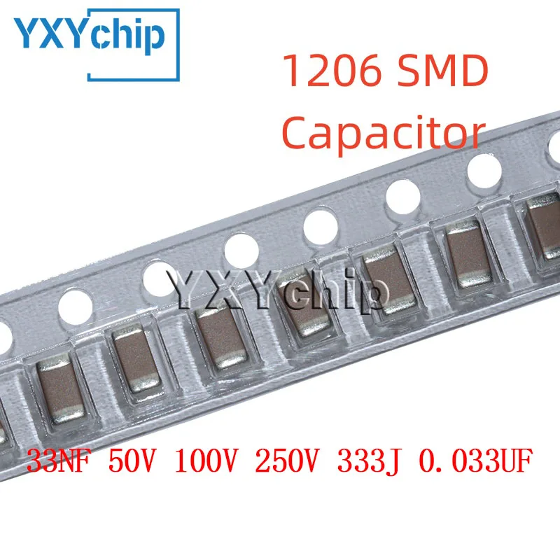 20 шт. 1206 33NF 50 В 100 В 250 В 333J 0,033 мкФ 5% C0G NPO SMD чип многослойный керамический конденсатор
20 шт. 1206 33NF 50 В 100 В 250 В 333J 0,033 мкФ 5% C0G NPO SMD чип многослойный керамический конденсатор