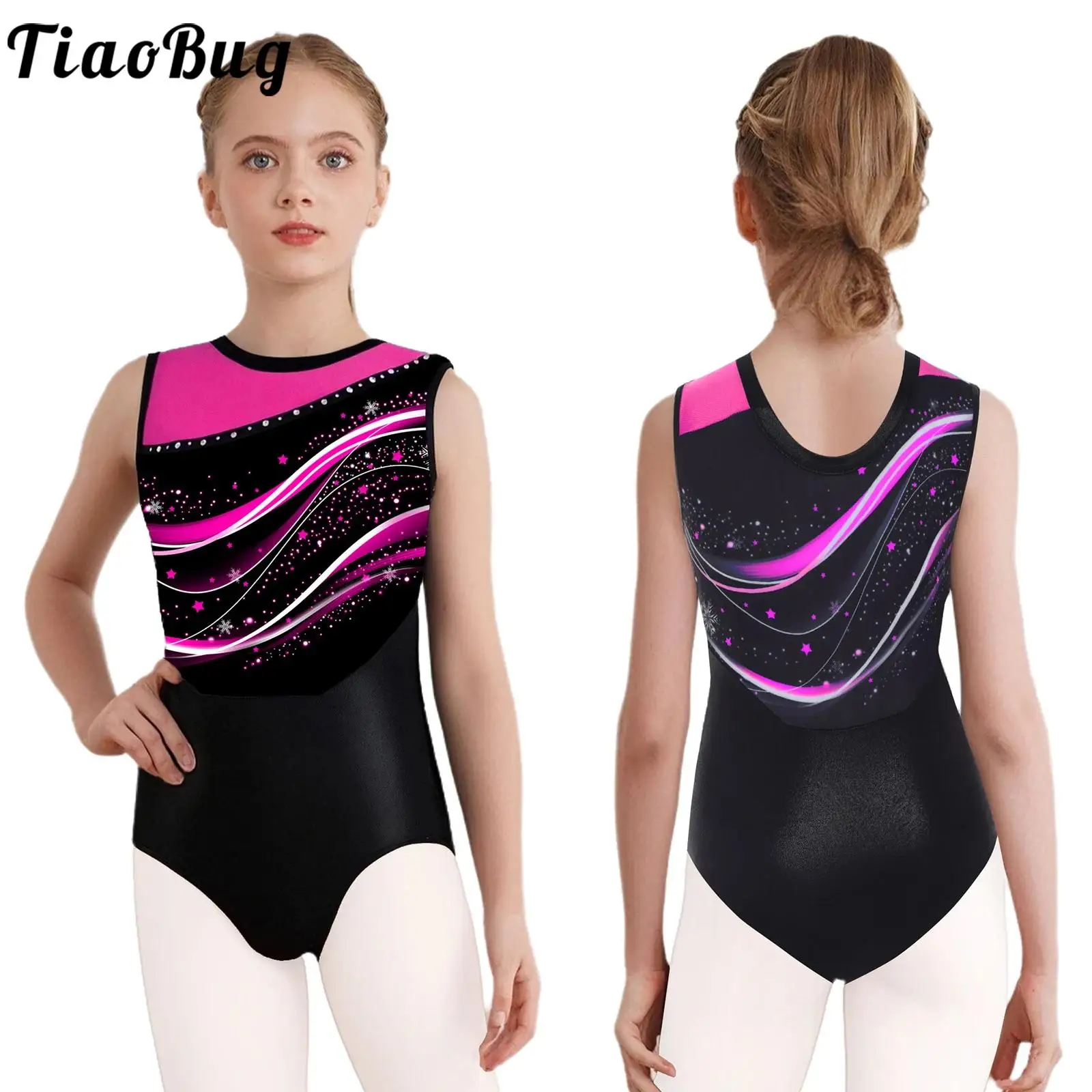Girls Gymnastics Dance Leotard Figure Skating Acrobatics Yoga Performance Costume Shiny Rhinestone Sleeveless Ballet Bodysuit
Girls Gymnastics Dance Leotard Figure Skating Acrobatics Yoga Performance Costume Shiny Rhinestone Sleeveless Ballet Bodysuit