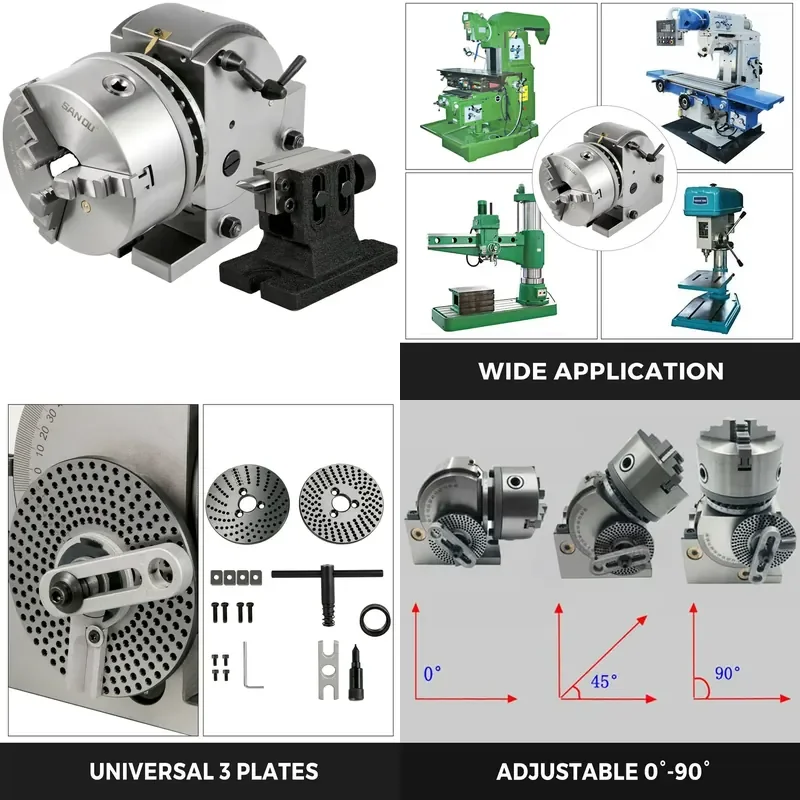 TEBAK Hot Sale Dividing Head BS0 BS1 Semi Universal Dividing Head
TEBAK Hot Sale Dividing Head BS0 BS1 Semi Universal Dividing Head