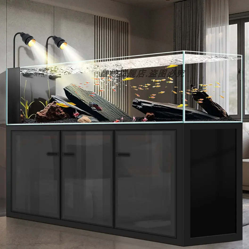 Yjq industrial wind stream tank living room household ultra-white glass aquatic plant bottom filter fish tank aquarium
Yjq industrial wind stream tank living room household ultra-white glass aquatic plant bottom filter fish tank aquarium