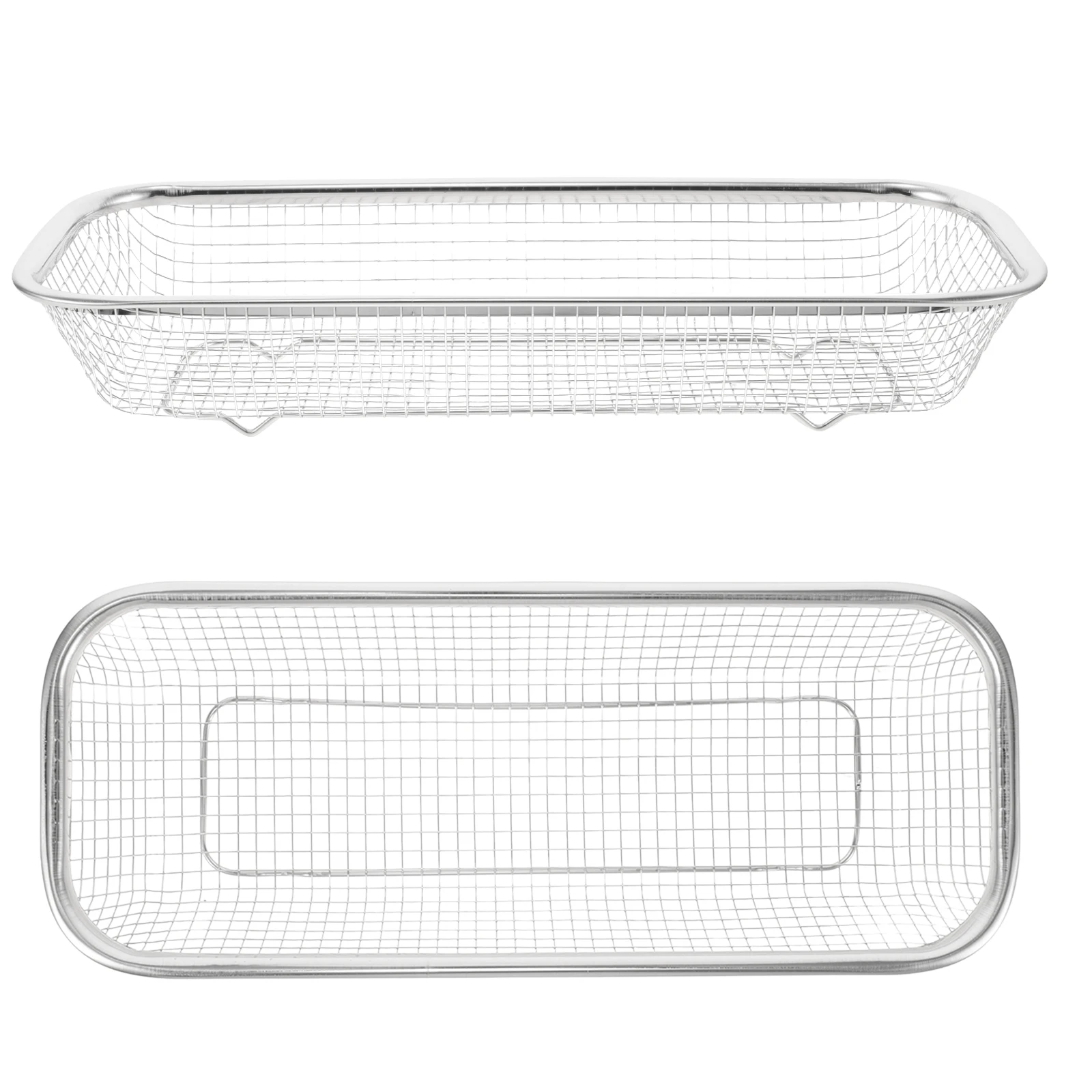 2pcs Stainless Steel Storage Box Basket for Chopsticks Straws Utensils Rectangular Kitchen Organizer Rack Dishwasher Safe 
2pcs Stainless Steel Storage Box Basket for Chopsticks Straws Utensils Rectangular Kitchen Organizer Rack Dishwasher Safe