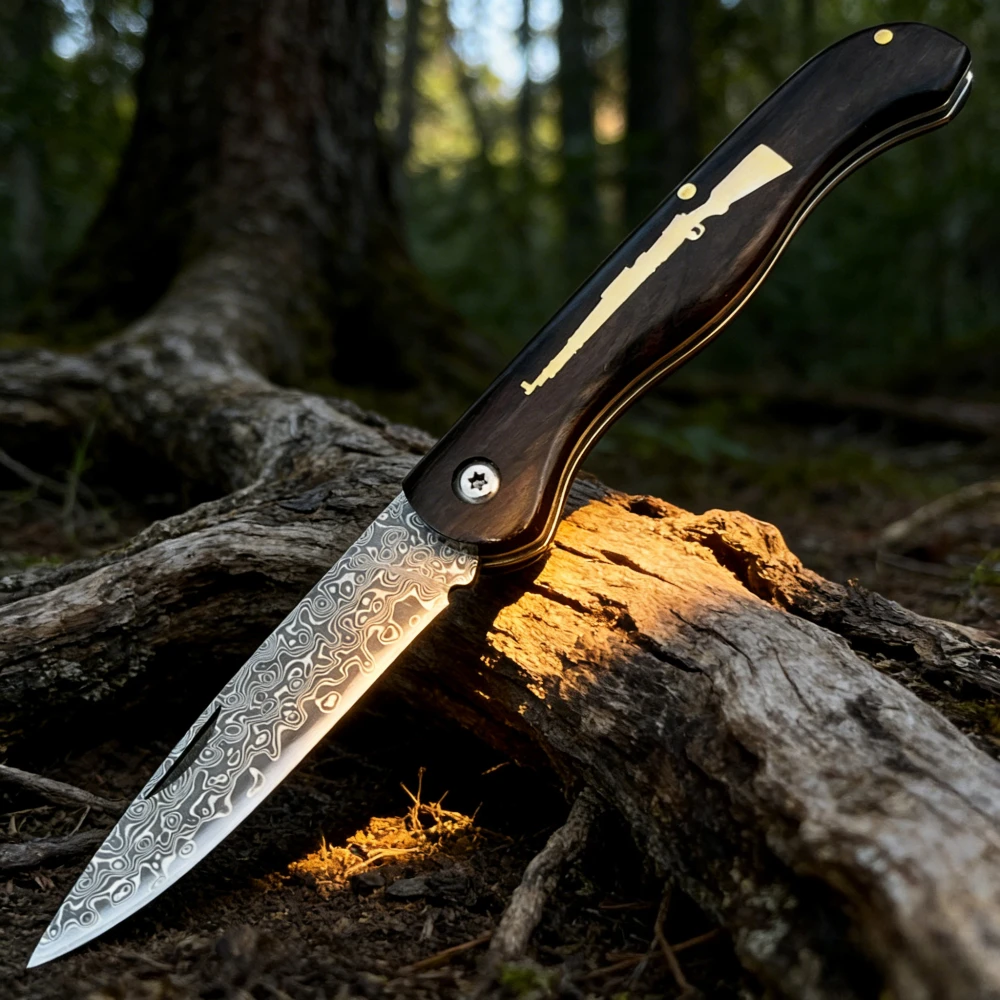 Travel Camping Outdoor Tool Damascus VG10 Steel Pocket Folding Knife Wooden Handle Cutting Knife Rescue EDC Portable Multi-tools
Travel Camping Outdoor Tool Damascus VG10 Steel Pocket Folding Knife Wooden Handle Cutting Knife Rescue EDC Portable Multi-tools