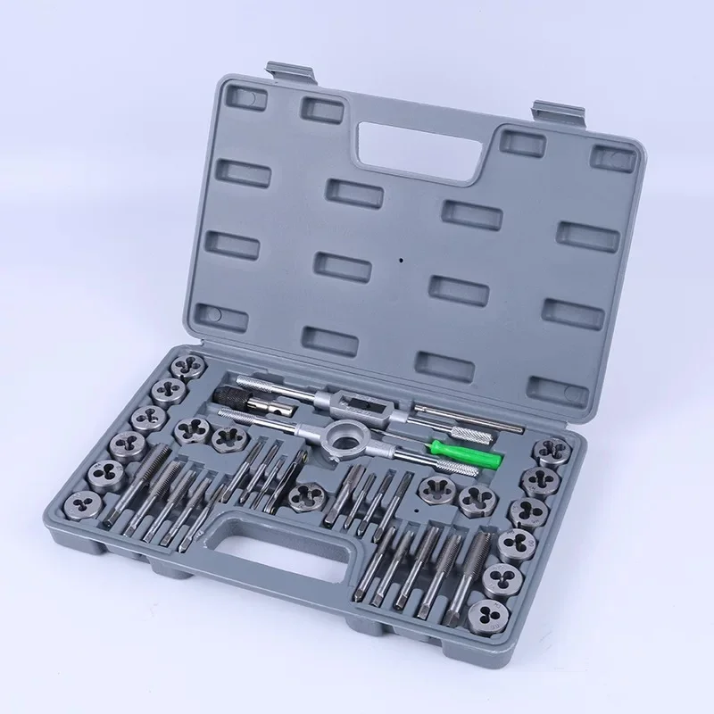 Juego Completo de Grifos y Troqueles 40 Piezas Rosca Métrica M3-M12 con Llave de Soporte, Juego de Herramientas para Roscado de
Juego Completo de Grifos y Troqueles 40 Piezas Rosca Métrica M3-M12 con Llave de Soporte, Juego de Herramientas para Roscado de