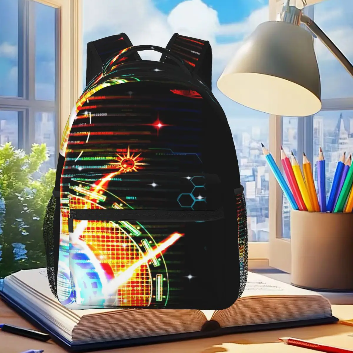 Synchronization Binary Student Backpack School Bag Hiking Travel Daypack for Boys Girls Fashion Bookbag Shoulder Bags
Synchronization Binary Student Backpack School Bag Hiking Travel Daypack for Boys Girls Fashion Bookbag Shoulder Bags