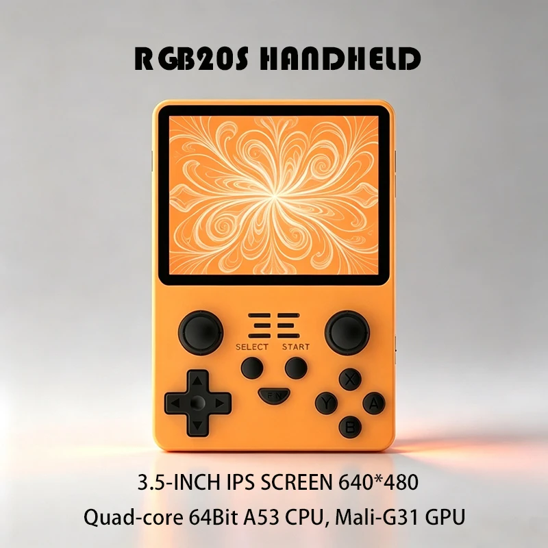 RGB20S Retro Portable Video Handheld Game Console 3.5-inch IPS 640*480 Screen RK3326 Open Source Linux Cheap Children's Gifts
