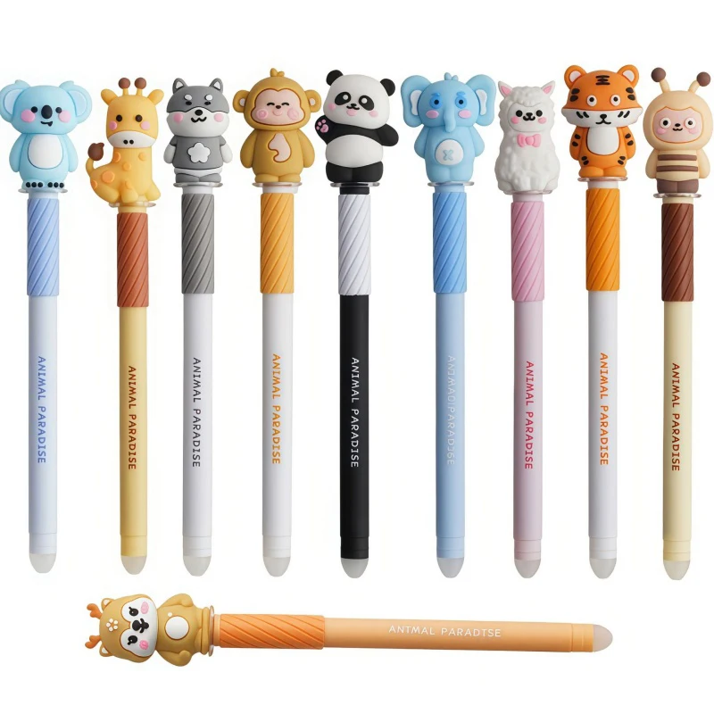 40pcs/lot Kawaii Cat Panda Bee Koala Animal Erasable Gel Pen Cute Giraffe 0.5mm Blue Ink Signature Pens School Writing Supplies
40pcs/lot Kawaii Cat Panda Bee Koala Animal Erasable Gel Pen Cute Giraffe 0.5mm Blue Ink Signature Pens School Writing Supplies