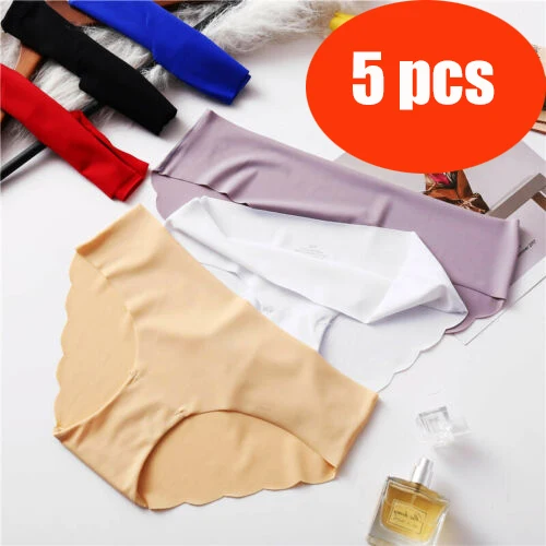 5 Pcs/Lot Women Seamless Panties Silk Mid Waist Female Underwear for Girls Large Size Women's Panties Set Plain Underpant XL
5 Pcs/Lot Women Seamless Panties Silk Mid Waist Female Underwear for Girls Large Size Women's Panties Set Plain Underpant XL