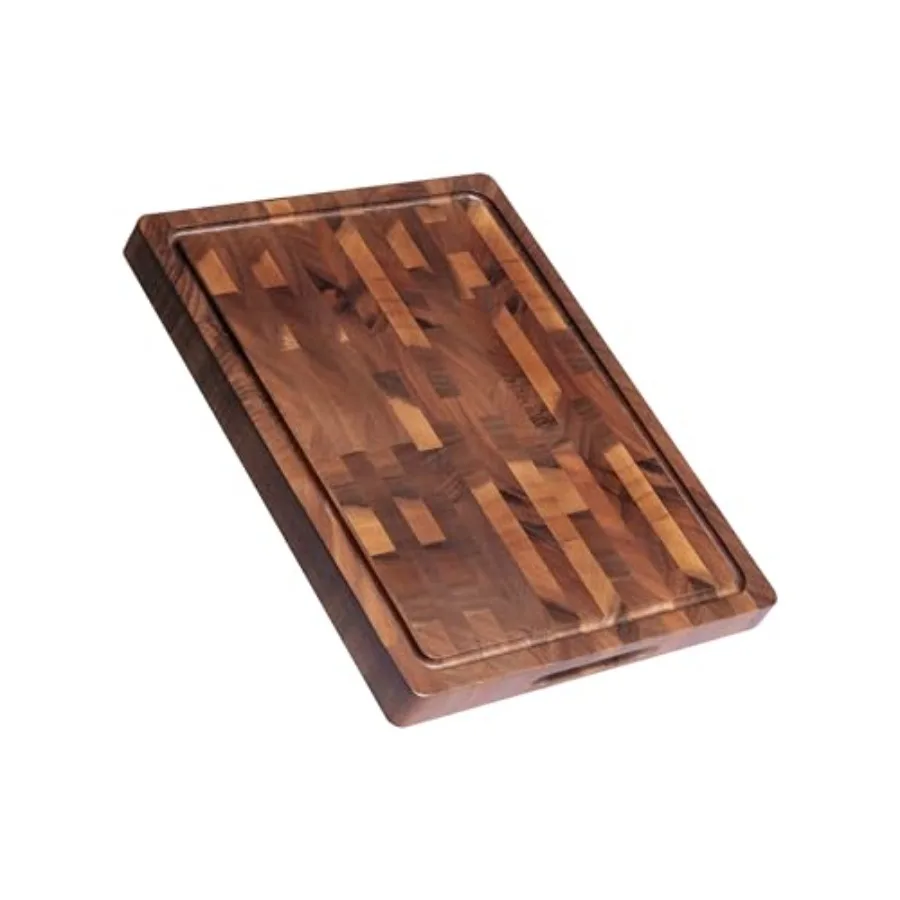 Wood Cutting Boards for Kitchen, End Grain Chopping Board Double Sided, Large Cutting Board with Handle, Charcuterie Butcher Bl
Wood Cutting Boards for Kitchen, End Grain Chopping Board Double Sided, Large Cutting Board with Handle, Charcuterie Butcher Bl