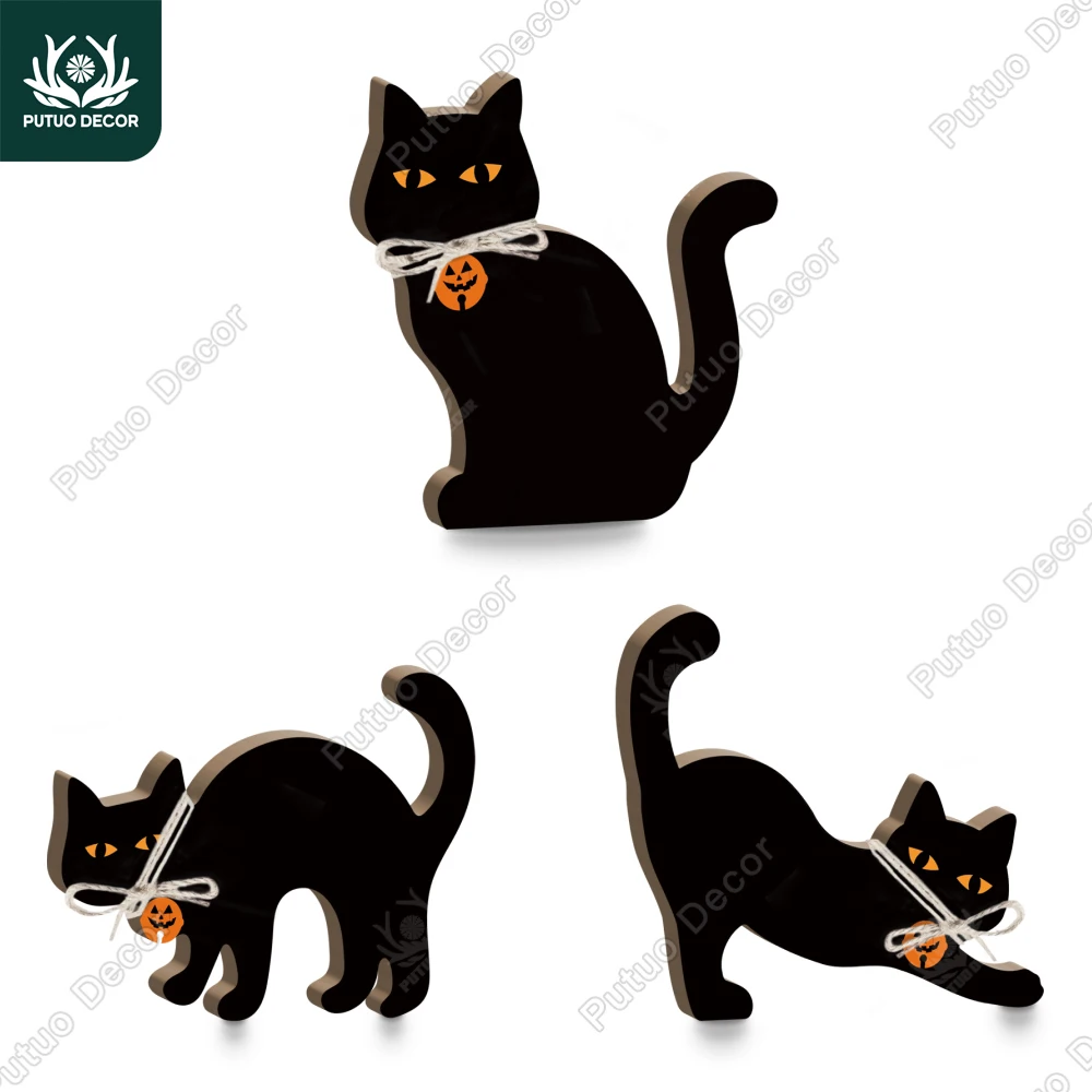 Putuo Decor-Personalized Wooden Table Decoration, Suitable for Family Living Room, Office, Halloween Gift, Three Black Cats
Putuo Decor-Personalized Wooden Table Decoration, Suitable for Family Living Room, Office, Halloween Gift, Three Black Cats
