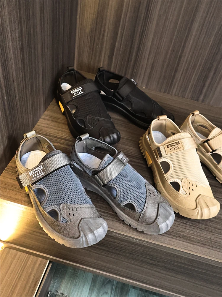 Casual Men's Summer Lightweight Outdoor Breathable Mesh Hollow out Beach Shoes Anti-Slip Soft Bottom Trendy Sandals
Casual Men's Summer Lightweight Outdoor Breathable Mesh Hollow out Beach Shoes Anti-Slip Soft Bottom Trendy Sandals
