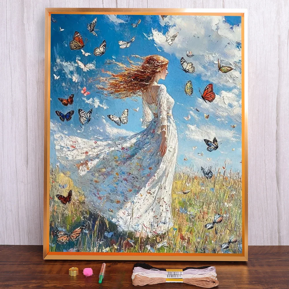 Landscape Butterfly Girl Printed 11CT Cross Stitch Set Embroidery Needlework Hobby Craft Handicraft Sales Design Wholesale
Landscape Butterfly Girl Printed 11CT Cross Stitch Set Embroidery Needlework Hobby Craft Handicraft Sales Design Wholesale