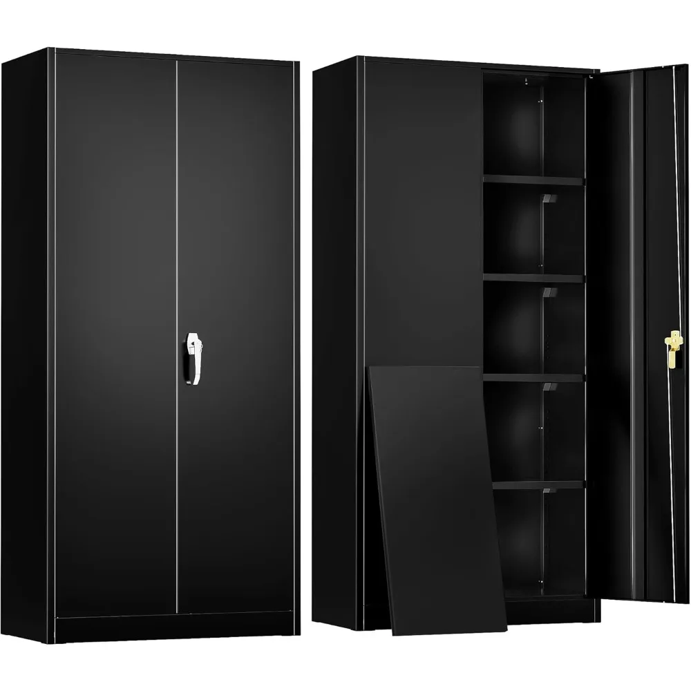 Metal Storage Cabinet,Garage Steel Cabinet with Doors and Adjustable Shelves, Tall Metal File Cabinet for Home Office, School
Metal Storage Cabinet,Garage Steel Cabinet with Doors and Adjustable Shelves, Tall Metal File Cabinet for Home Office, School