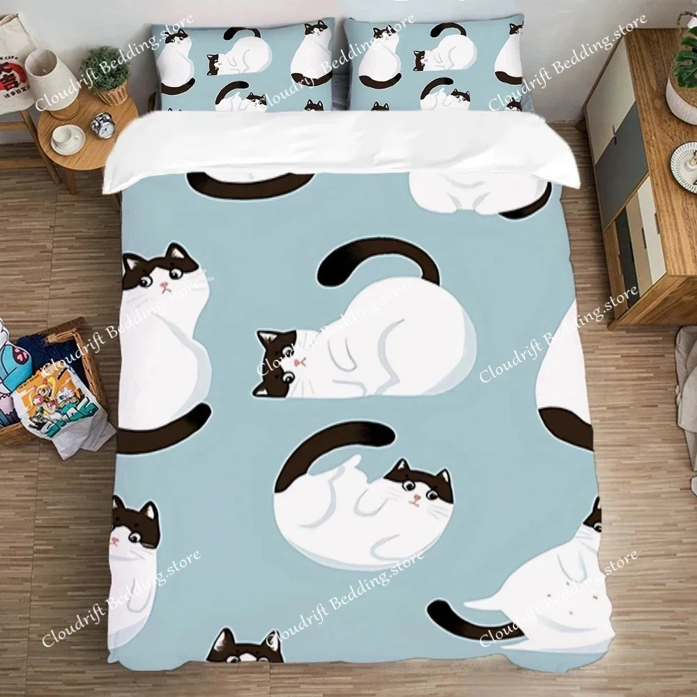 Quilt Cover Bedding Set Double Size Art Bed Linen Sets Pillowcase Duvet Covers FUN Many Kitty Cute Fashion Comforter Queen Home0
Quilt Cover Bedding Set Double Size Art Bed Linen Sets Pillowcase Duvet Covers FUN Many Kitty Cute Fashion Comforter Queen Home0