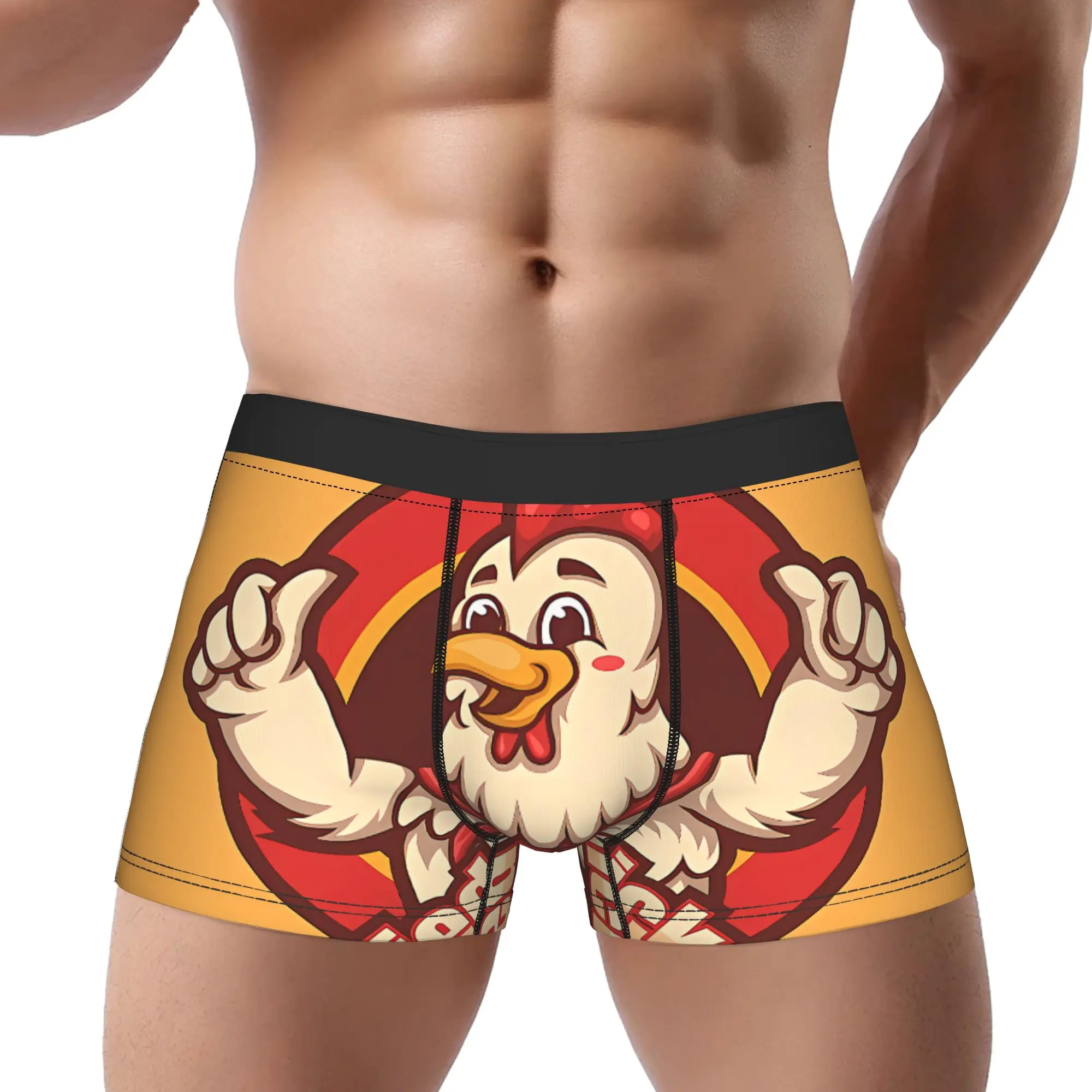 Мужские трусы-боксеры Big Chicken из полиэстера с принтом
Мужские трусы-боксеры Big Chicken из полиэстера с принтом