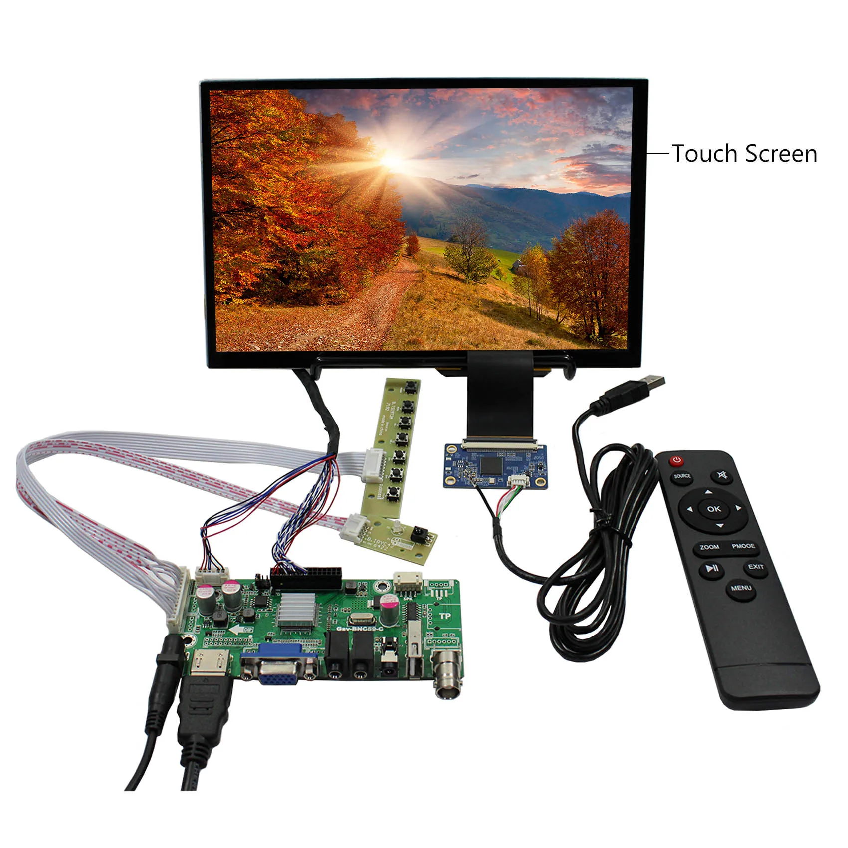 HD MI VGA AV USB LCD Controller Board 10.1 in 1280x800 IPS Capactitve Touch LCD
HD MI VGA AV USB LCD Controller Board 10.1 in 1280x800 IPS Capactitve Touch LCD