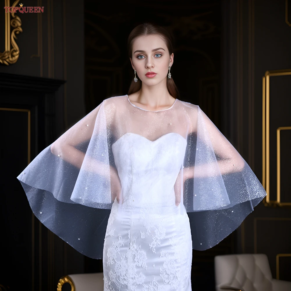 TOPQUEEN VG75A Модная женская свадебная накидка-кейп, пальто-жакет, болеро, свадебная накидка-шаль белого цвета
TOPQUEEN VG75A Модная женская свадебная накидка-кейп, пальто-жакет, болеро, свадебная накидка-шаль белого цвета