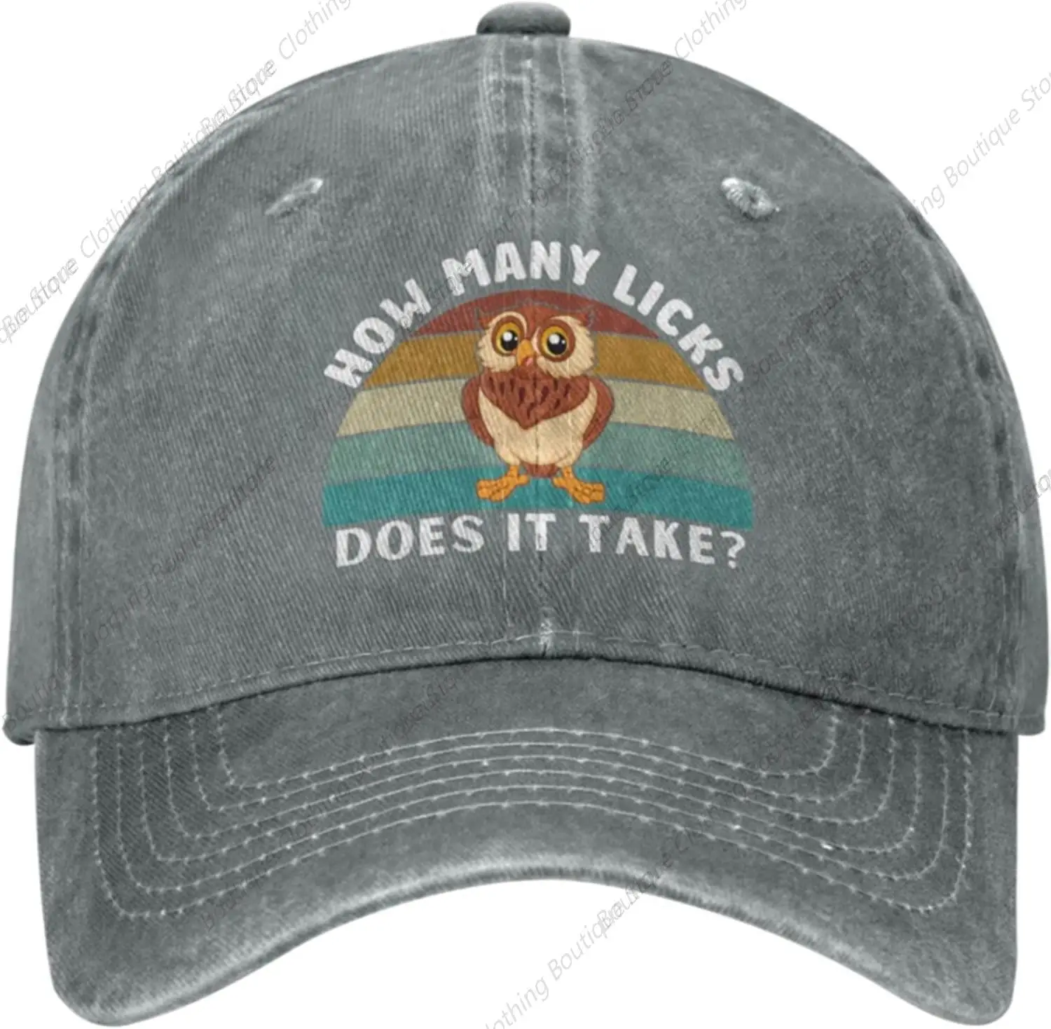 Funny Owl Hat How Many Licks Does It Take Hat for Women Baseball Hat Fashionable Hats Black
Funny Owl Hat How Many Licks Does It Take Hat for Women Baseball Hat Fashionable Hats Black