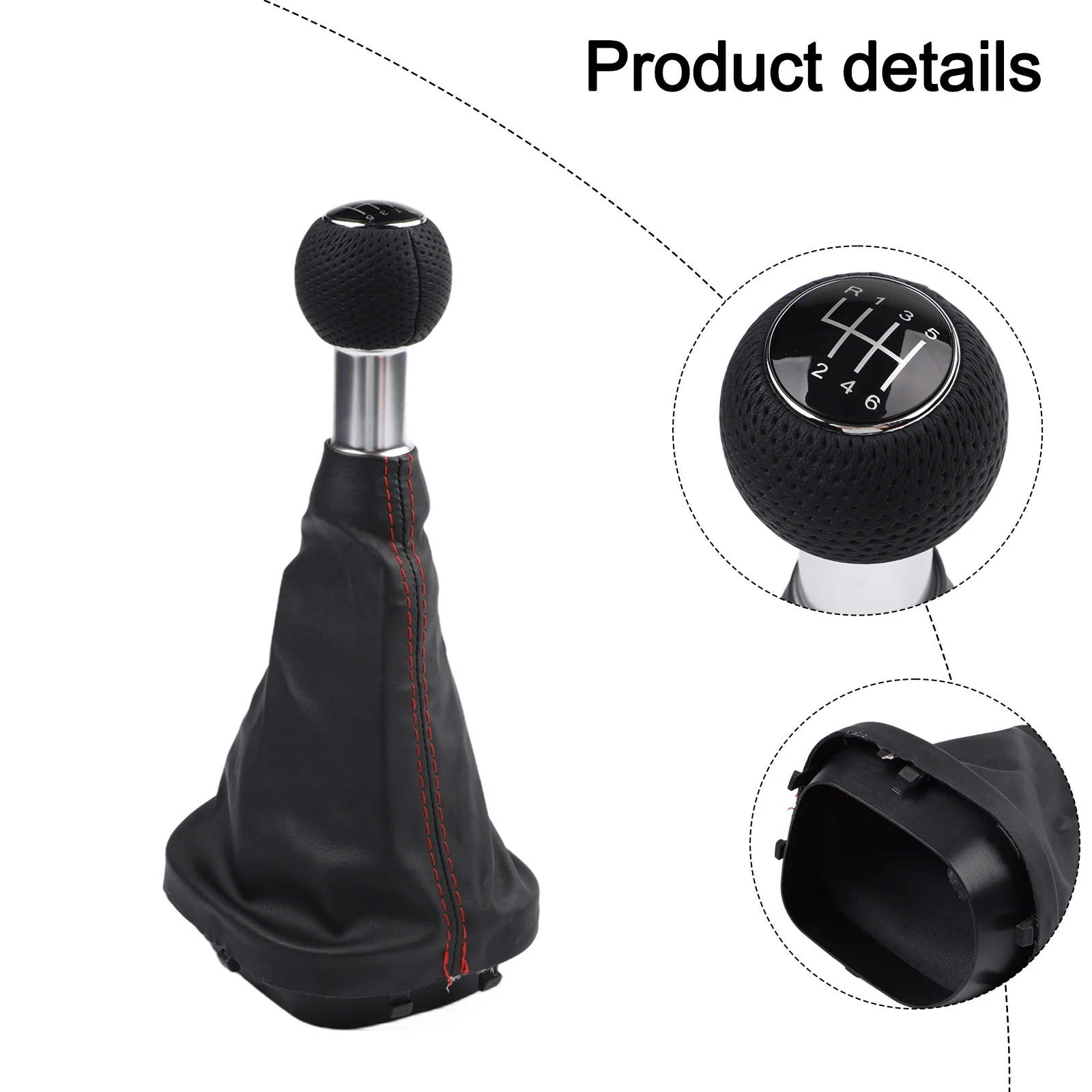 Car Interior Upgrade Black Red Stitching Plastic And Leather Material For Touran 1T2 6 Speed Gear Knob For Touran Gear Shift
Car Interior Upgrade Black Red Stitching Plastic And Leather Material For Touran 1T2 6 Speed Gear Knob For Touran Gear Shift