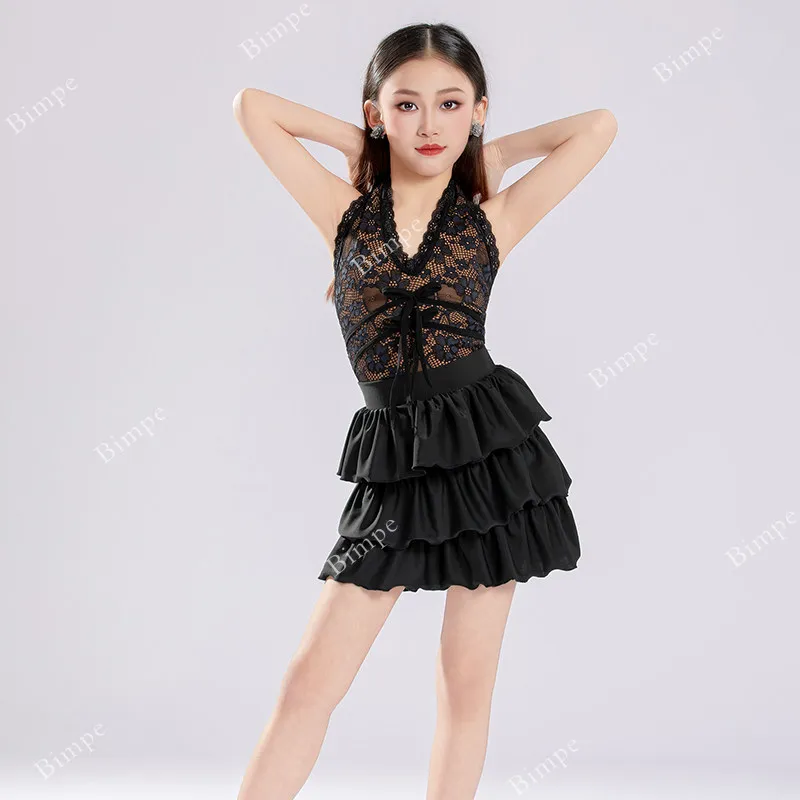 Child Samba Rumba Salsa Tango Latin Dance Costume Girls Competition Ballroom Dress Standard Kids Lace Latin Practice Dress
Child Samba Rumba Salsa Tango Latin Dance Costume Girls Competition Ballroom Dress Standard Kids Lace Latin Practice Dress