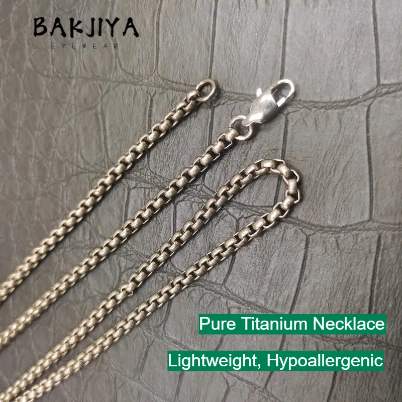 Pure Titanium Necklace 3mm Wide Square Box Chain, Lightweight Hypoallergenic Versatile Unisex Neck Link Necklace Gift for Men
Pure Titanium Necklace 3mm Wide Square Box Chain, Lightweight Hypoallergenic Versatile Unisex Neck Link Necklace Gift for Men