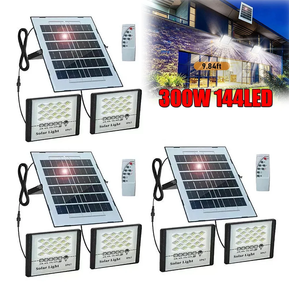 300W LED Solar Street Lights Outdoor Flood Lamps Waterproof Spotlight Emergency Lighting Dusk To Dawn Wall Light For Yard Garden
300W LED Solar Street Lights Outdoor Flood Lamps Waterproof Spotlight Emergency Lighting Dusk To Dawn Wall Light For Yard Garden